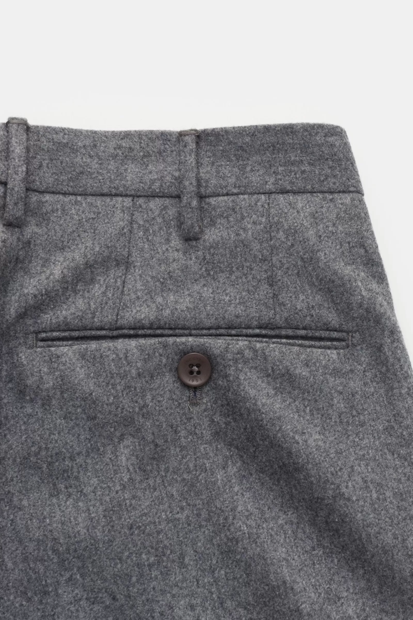 Wool Trousers 'slim Fit' Grey>Incotex Cheap