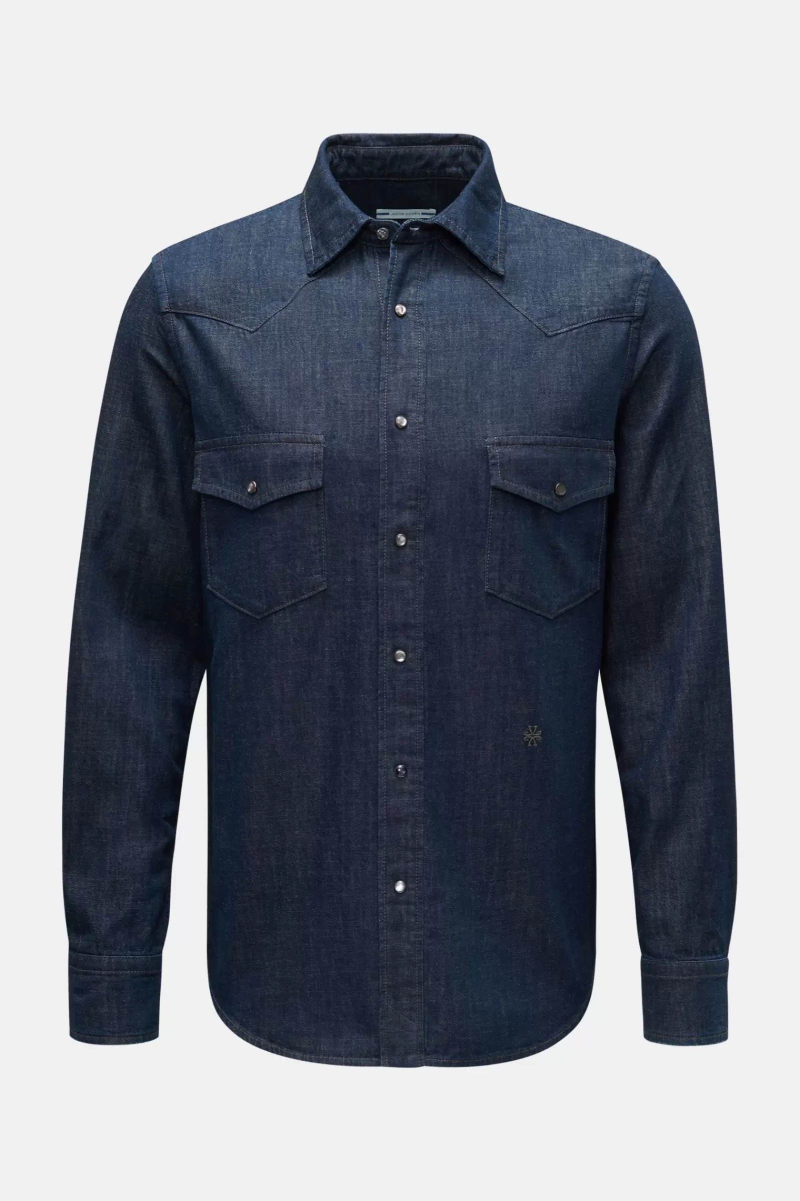 Denim Shirt Narrow Collar Dark Navy>Jacob Cohen Best