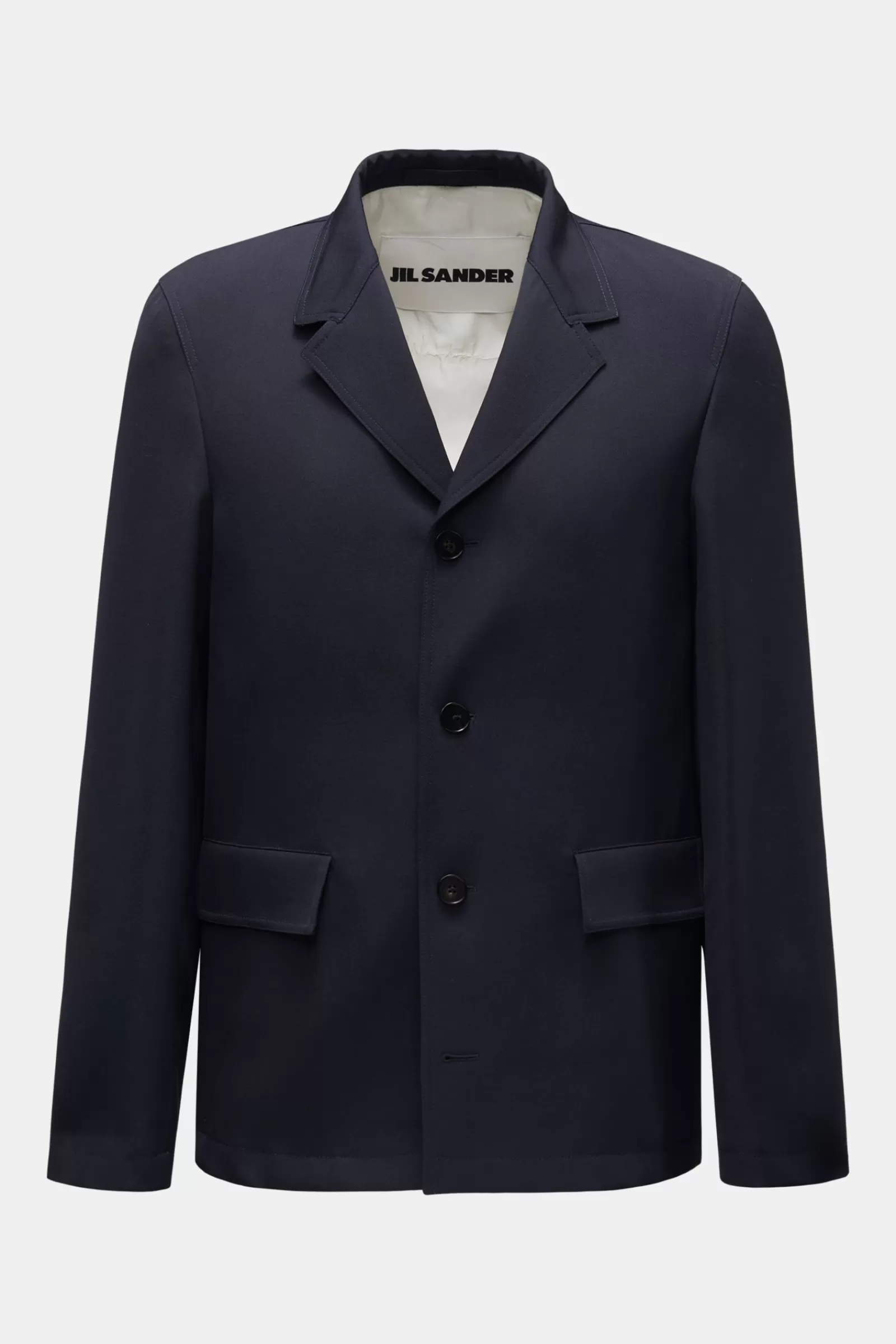 Wool Twill Jacket Navy>Jil Sander Fashion