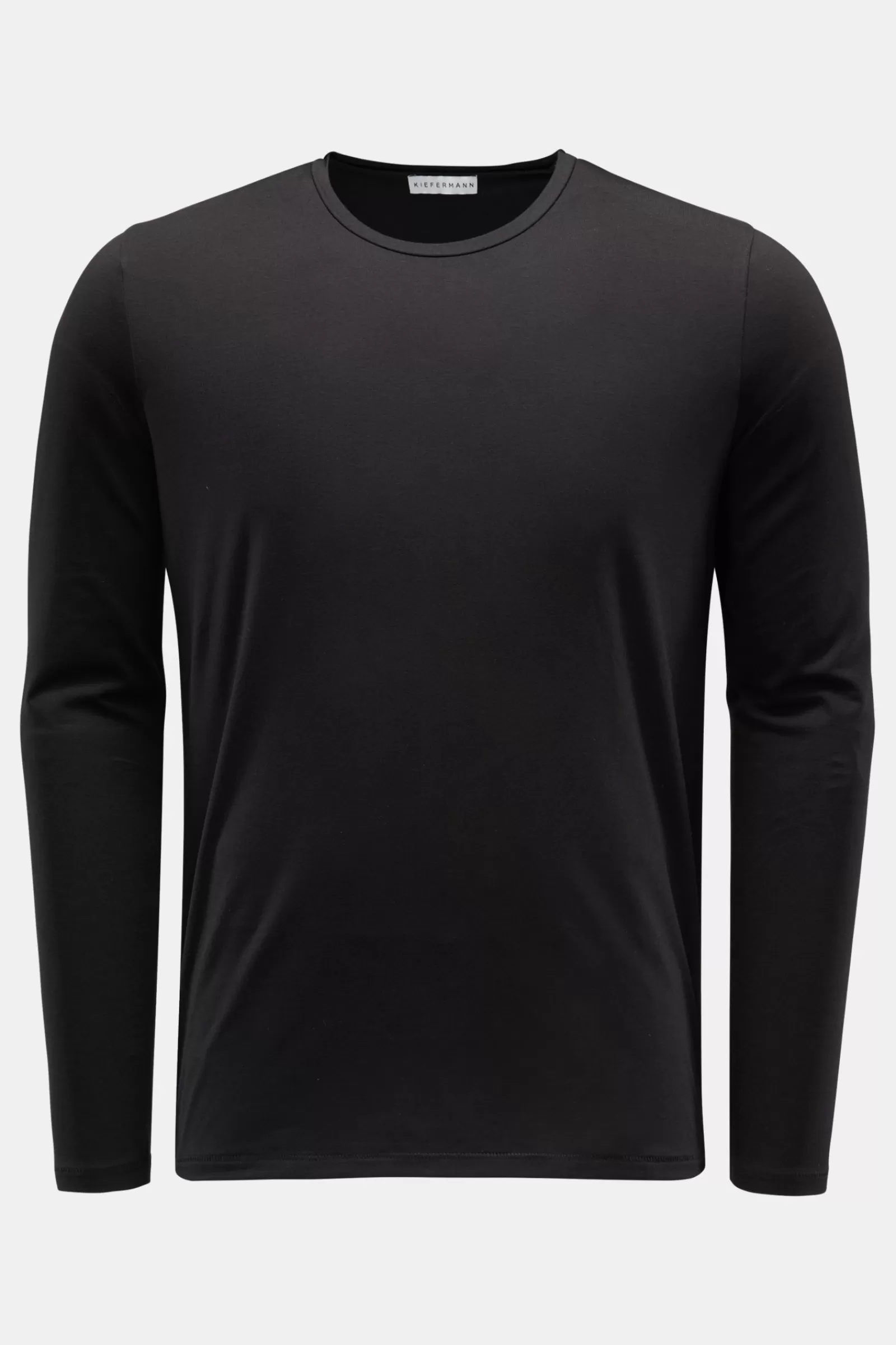 Crew Neck Long Sleeve 'Emil' Black>Kiefermann Clearance