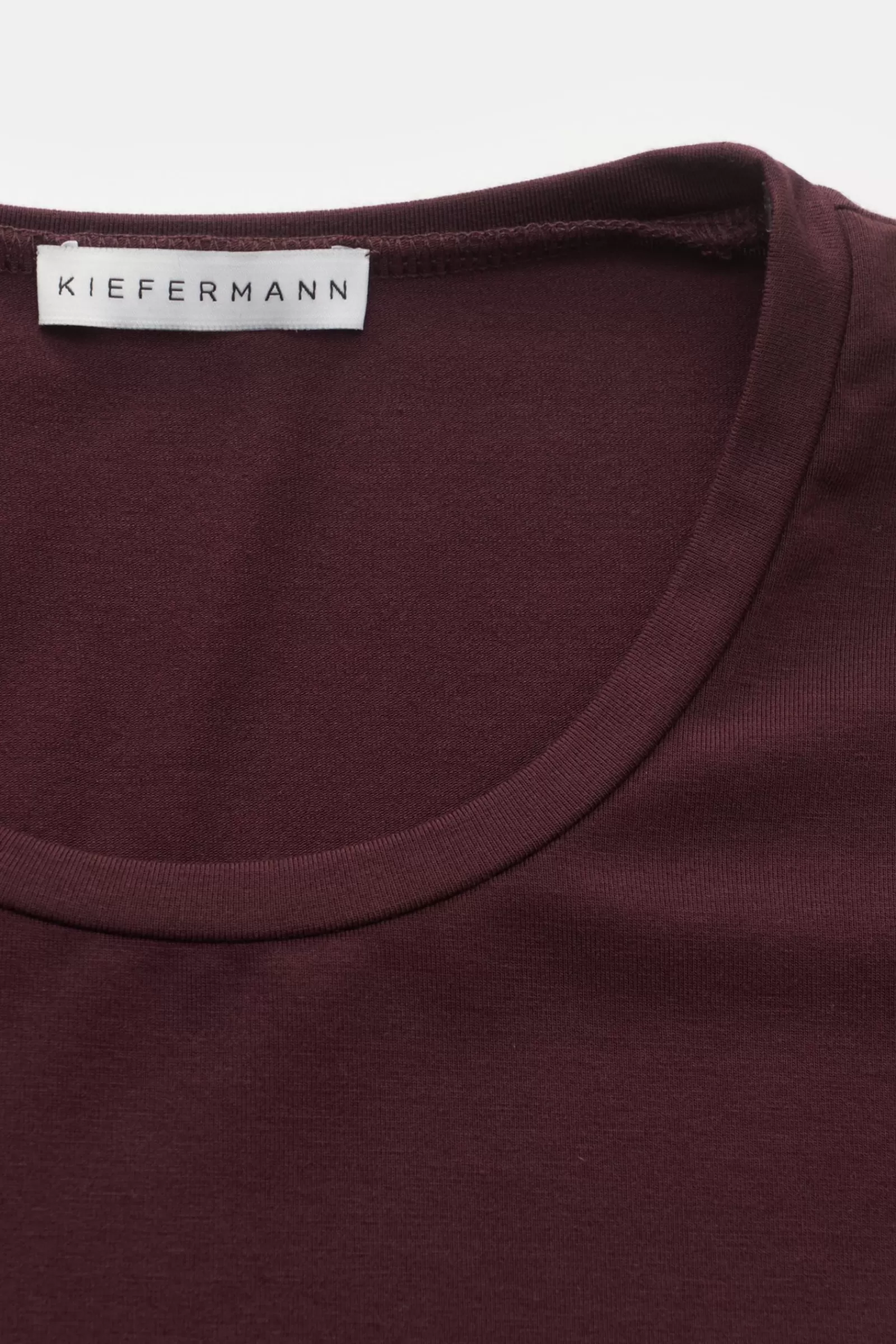 Crew Neck Long Sleeve 'Emil' Burgundy>Kiefermann Discount