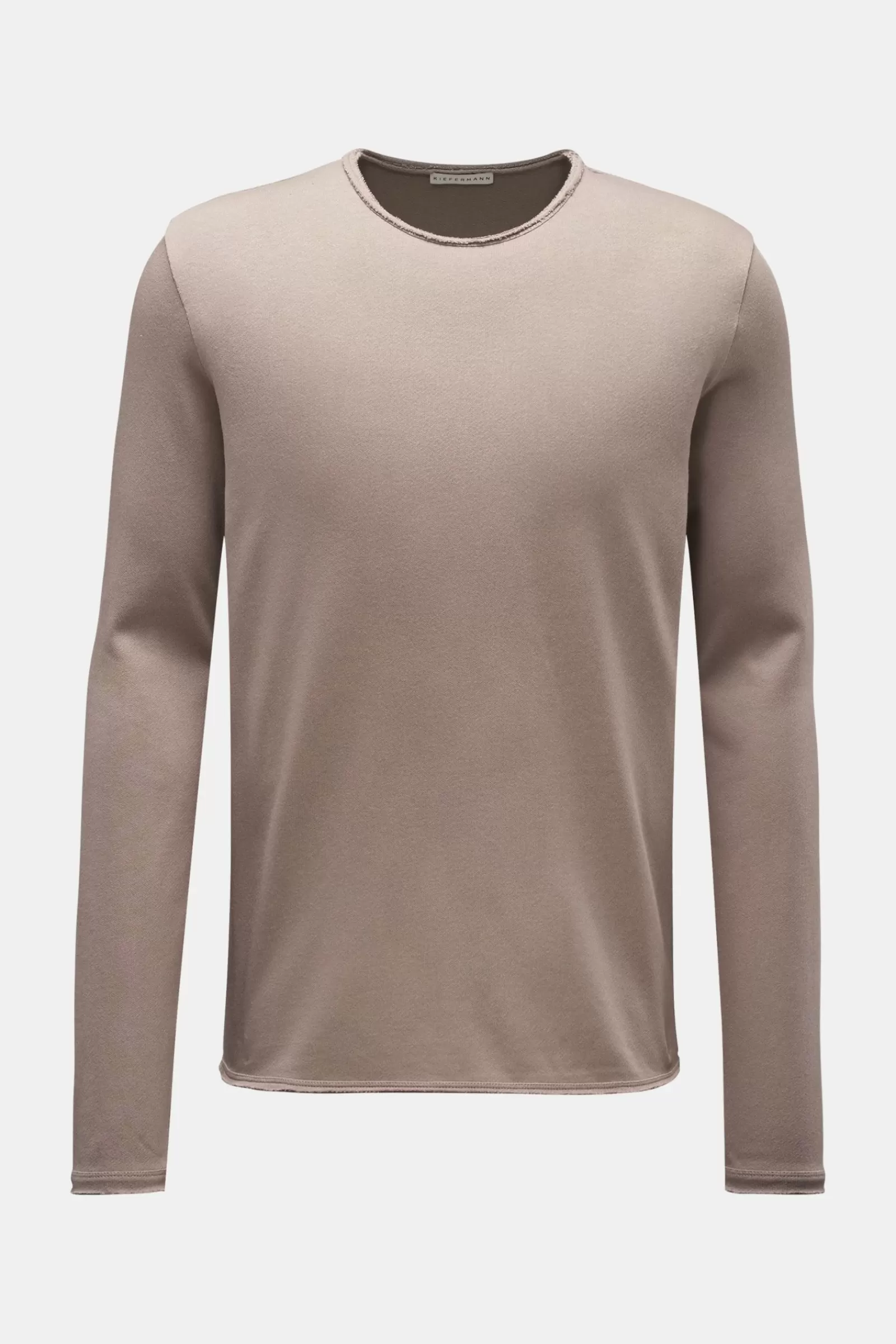 Crew Neck Long Sleeve 'Fran' Grey-Brown^Kiefermann Fashion