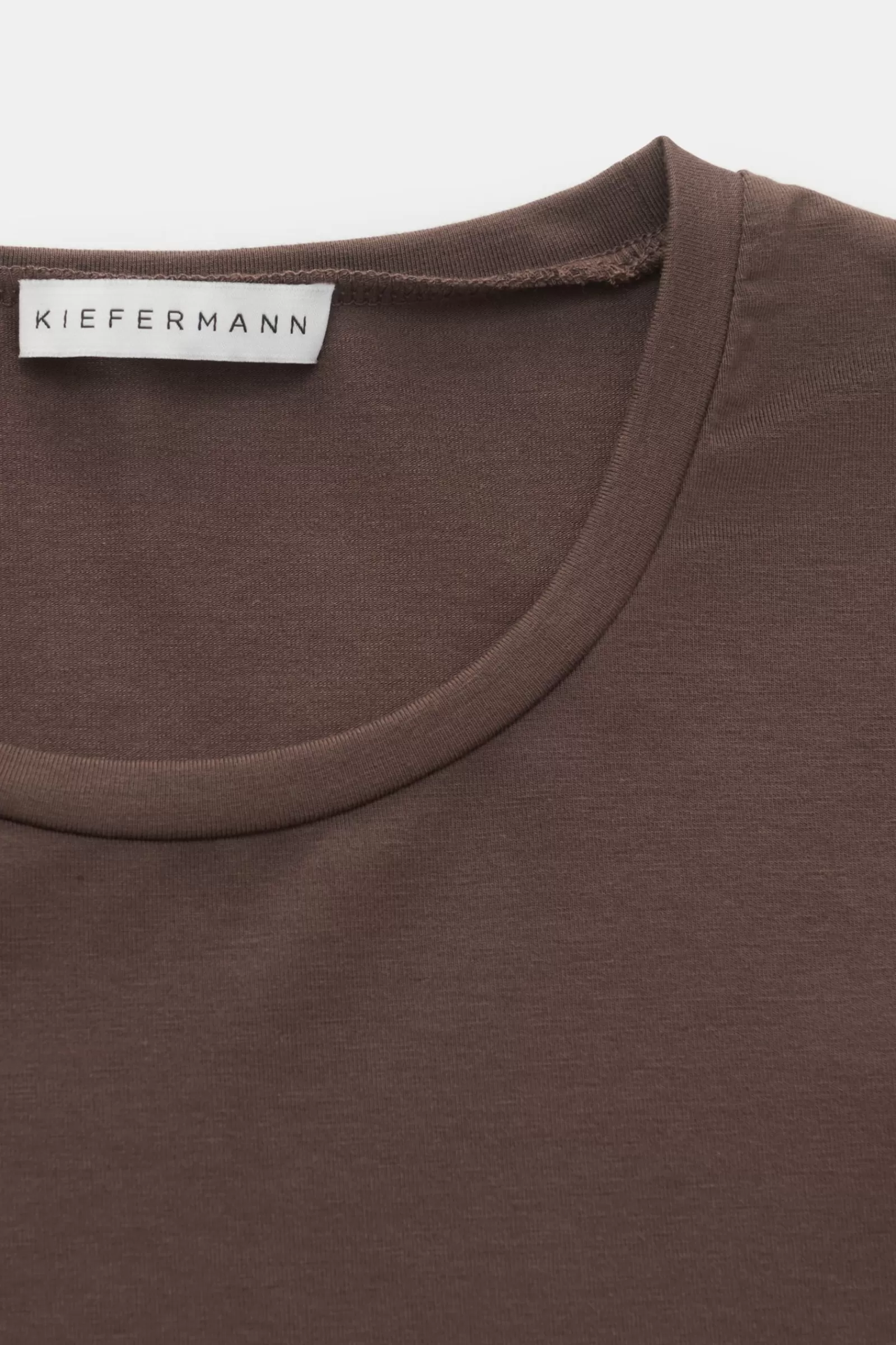 Crew Neck Long Sleeve Shirt 'Emil' Brown>Kiefermann Best Sale