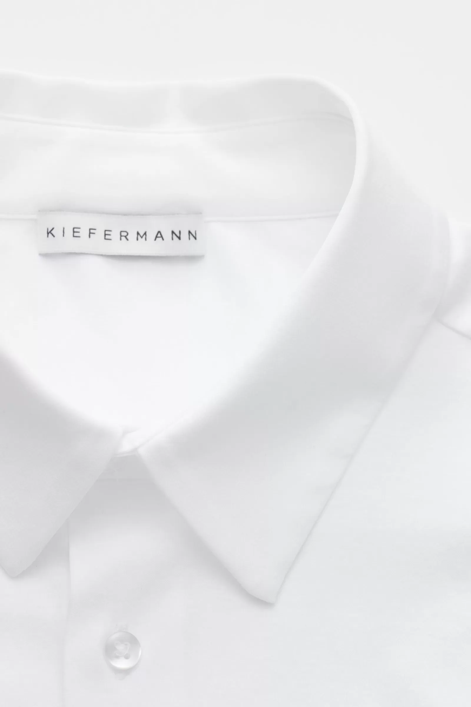 Jersey Shirt 'Pius' Narrow Collar White>Kiefermann Online