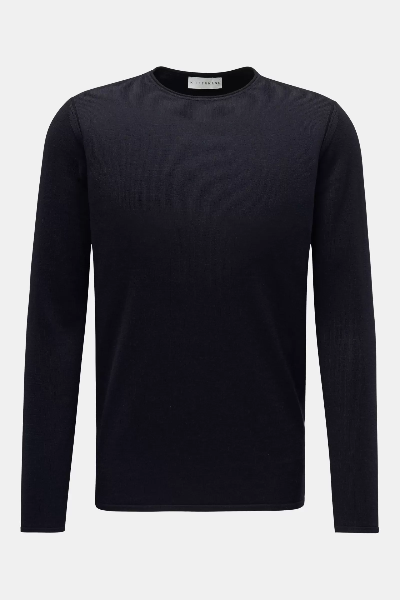 Merino Crew Neck Jumper 'Lutz' Dark Navy^Kiefermann Clearance