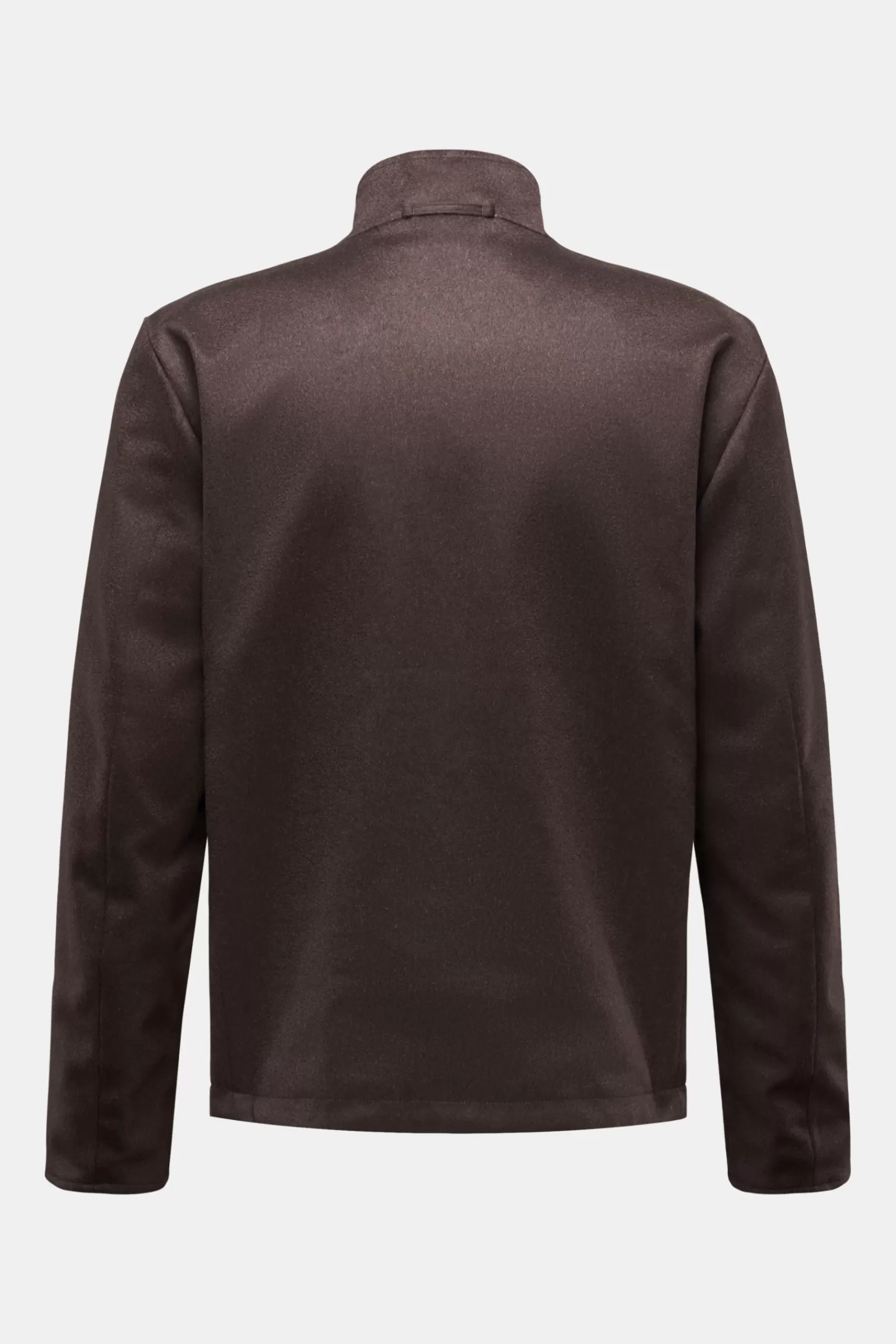 Cashmere Reversible Jacket Dark Brown/Navy>Kired Cheap