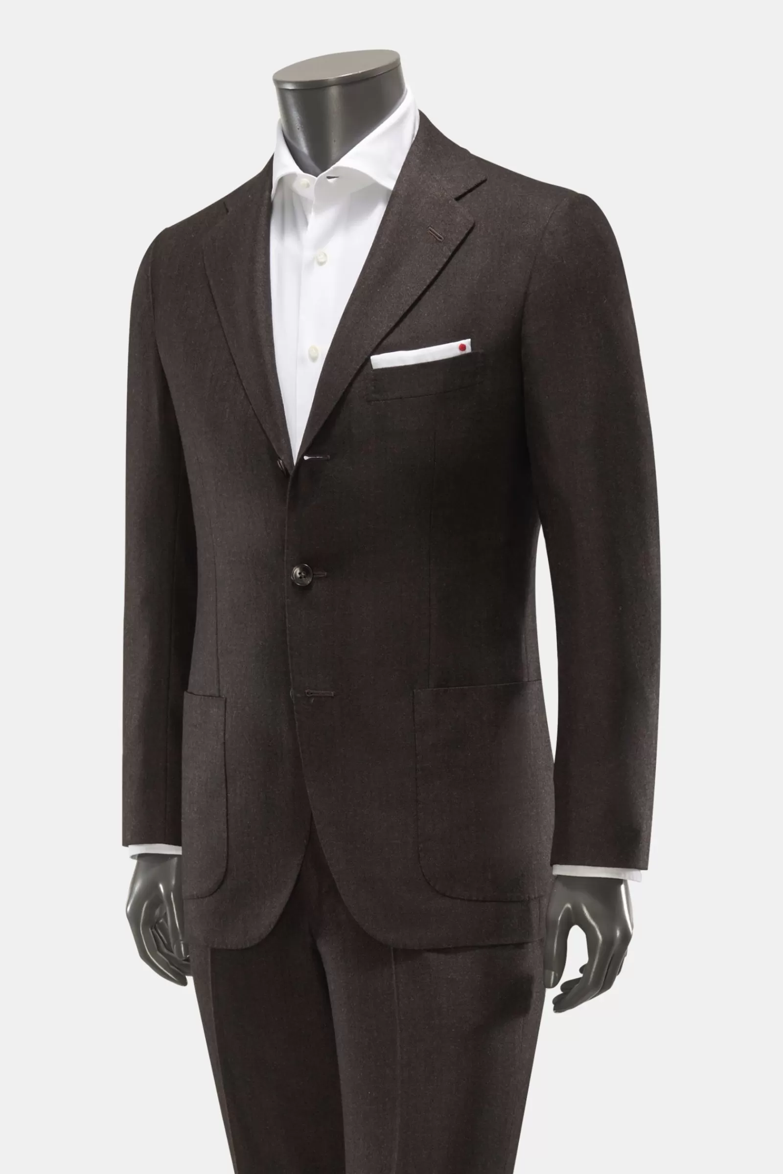 Cashmere Suit Dark Brown>Kiton Sale