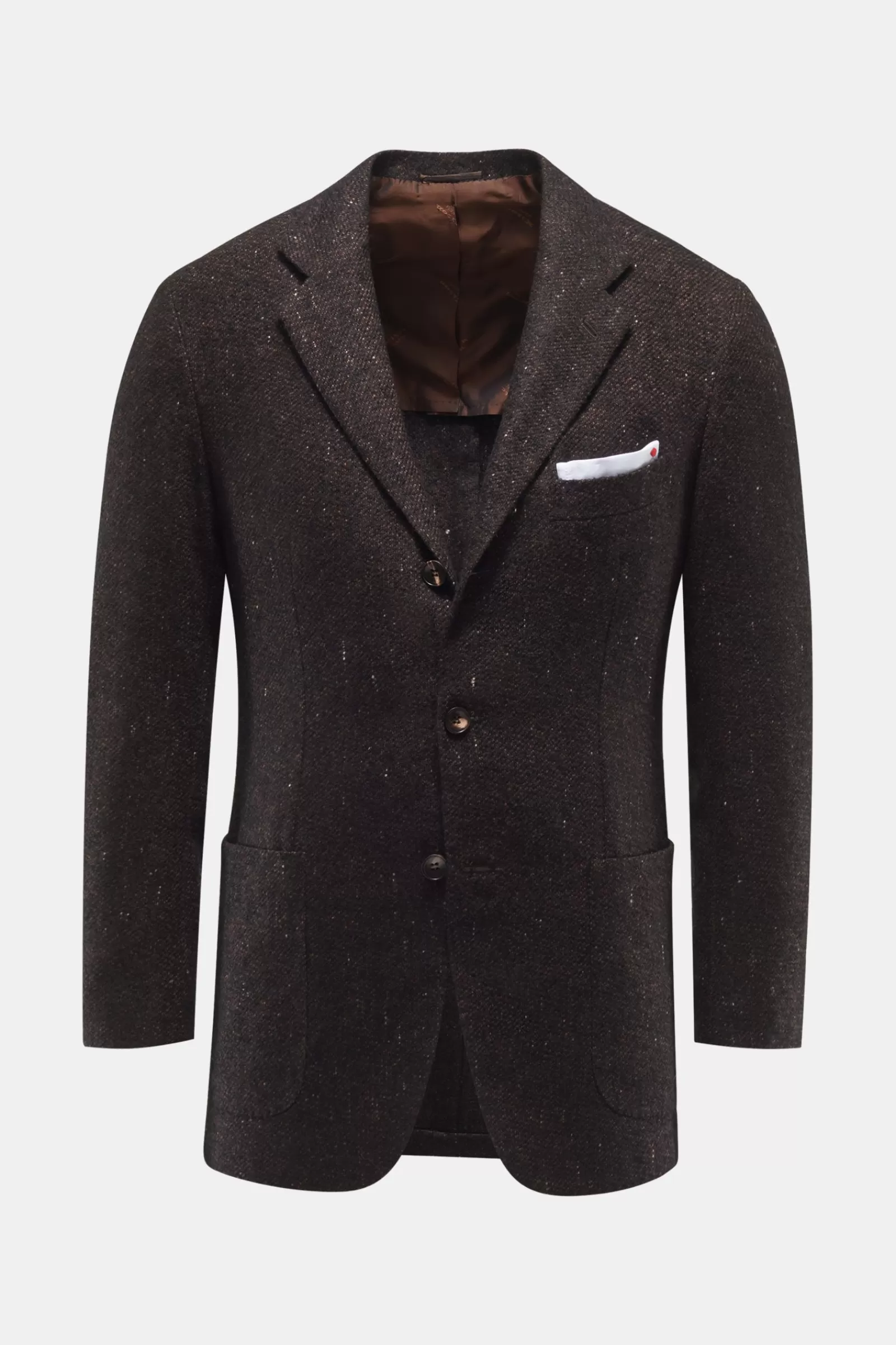 Smart-Casual Jacket Dark Brown>Kiton Discount