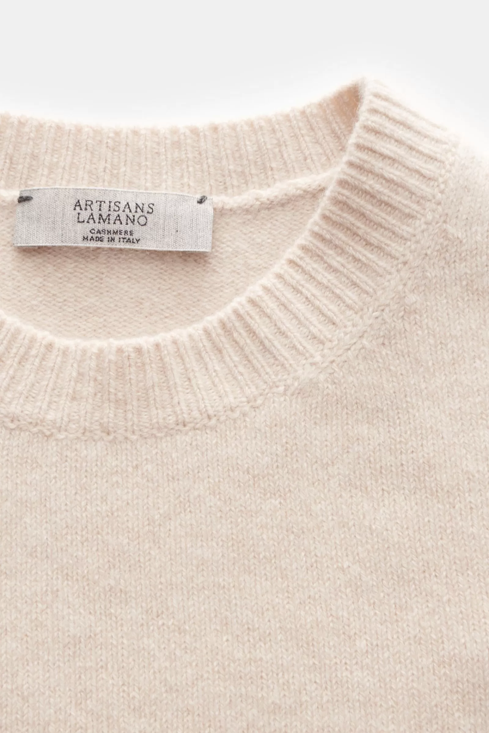 Cashmere Crew Neck Jumper Cream^Lamano Artisans Hot