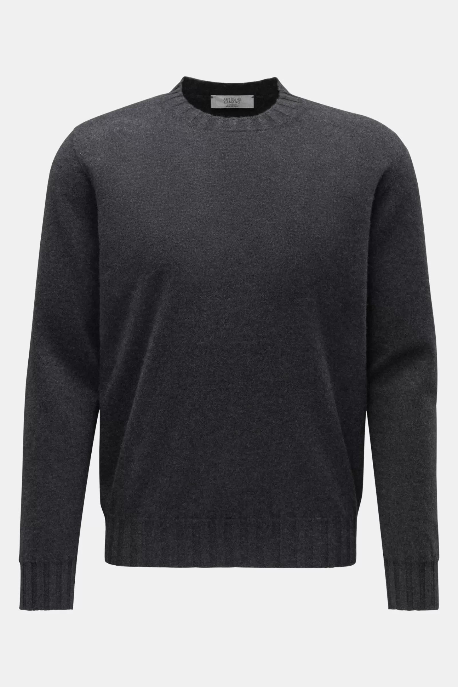 Cashmere Crew Neck Jumper Dark Grey^Lamano Artisans Fashion