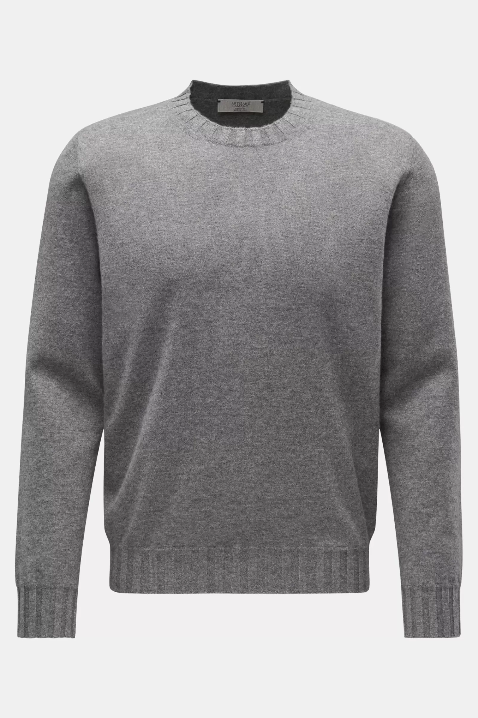 Cashmere Crew Neck Jumper Grey^Lamano Artisans Clearance