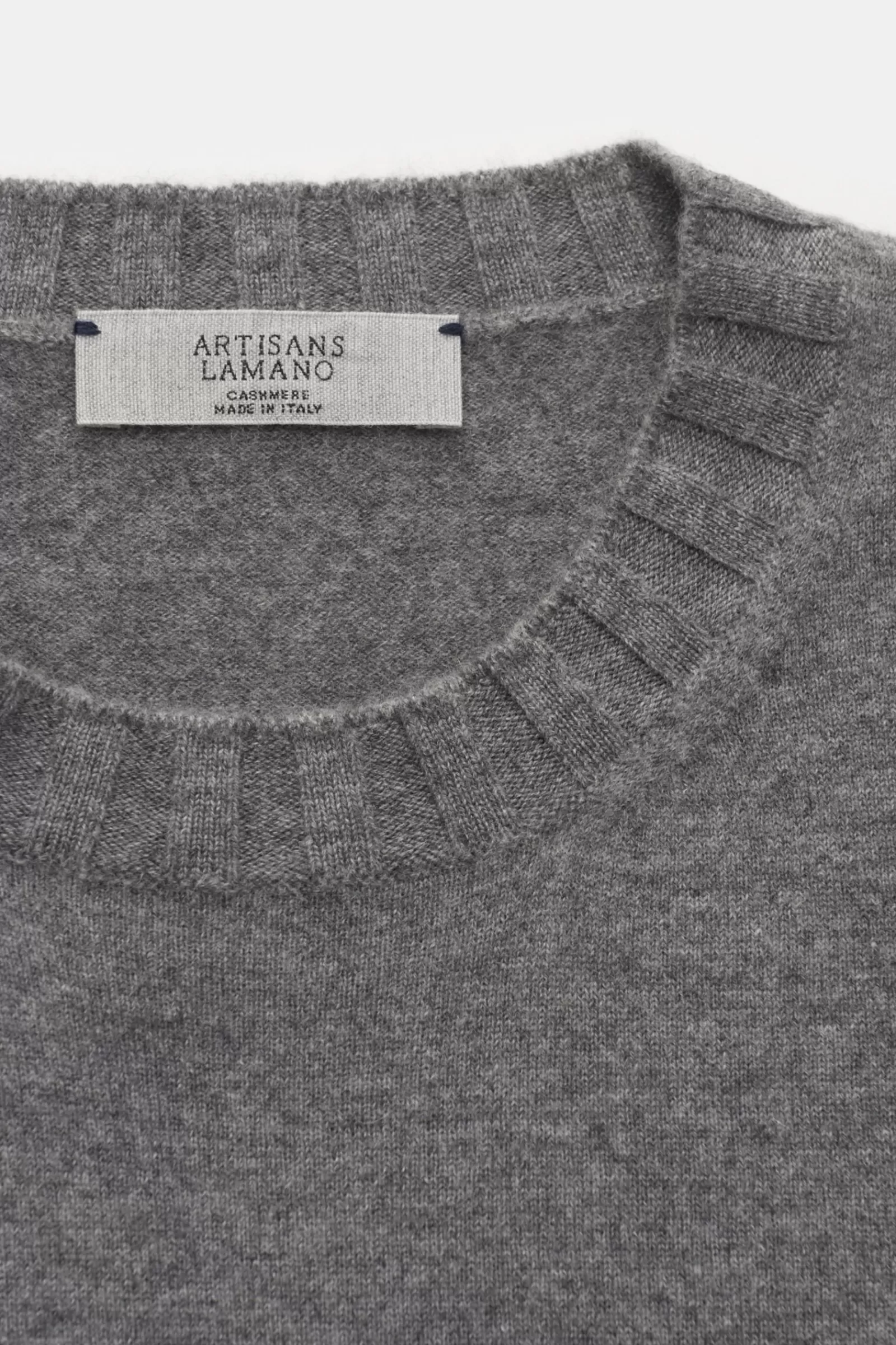 Cashmere Crew Neck Jumper Grey^Lamano Artisans Clearance