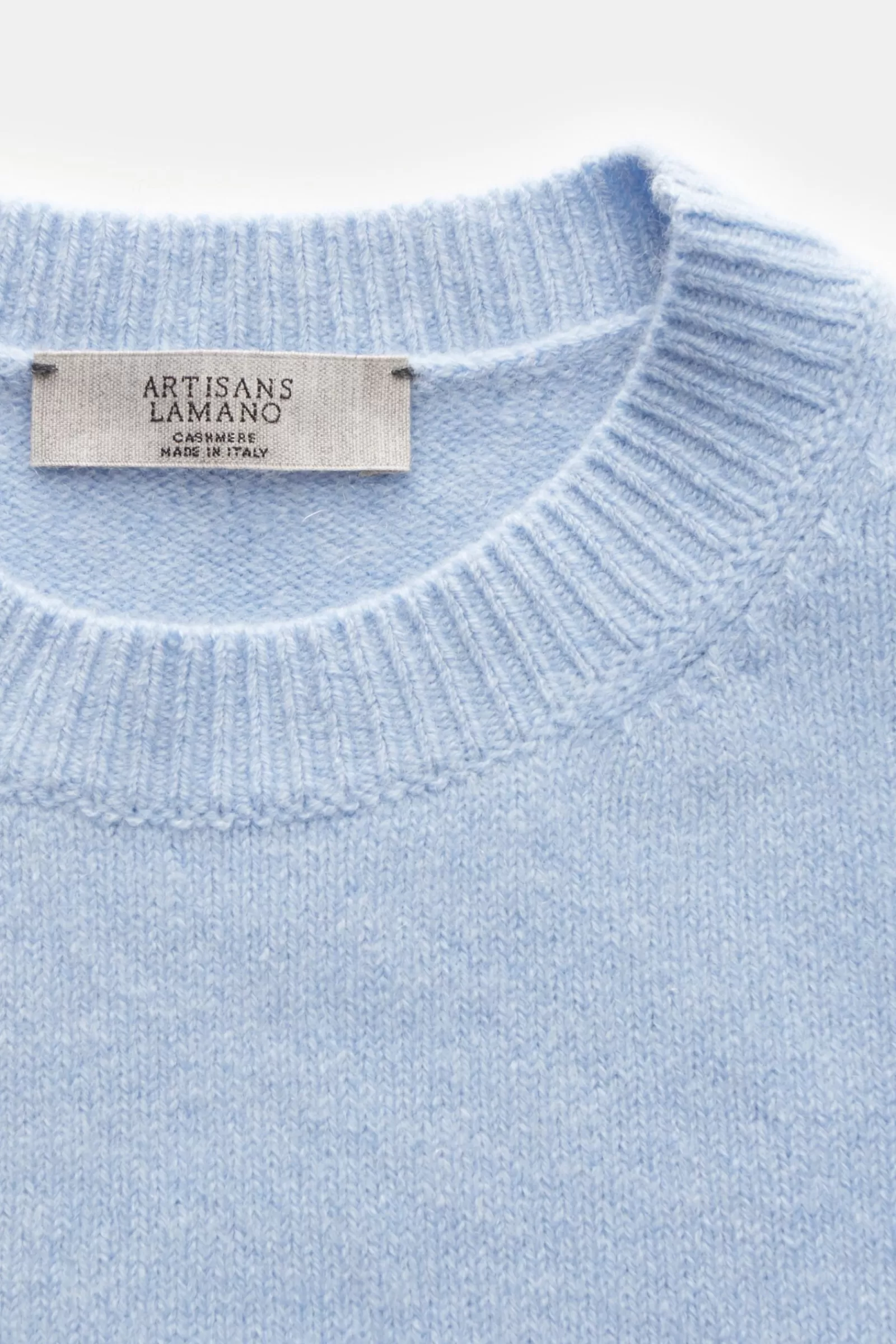 Cashmere Crew Neck Jumper Light Blue^Lamano Artisans Clearance