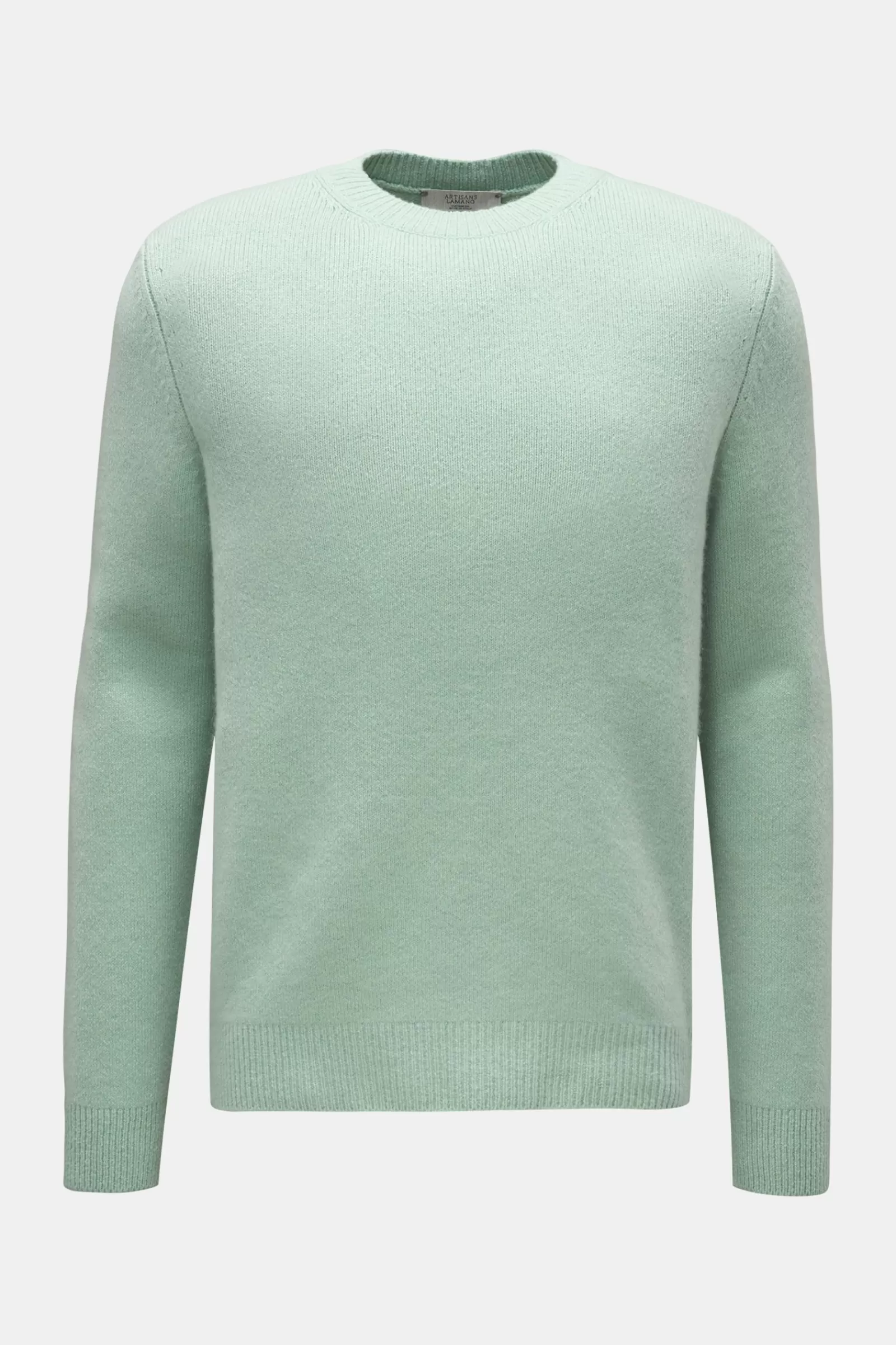 Cashmere Crew Neck Jumper Pastel Green^Lamano Artisans Best