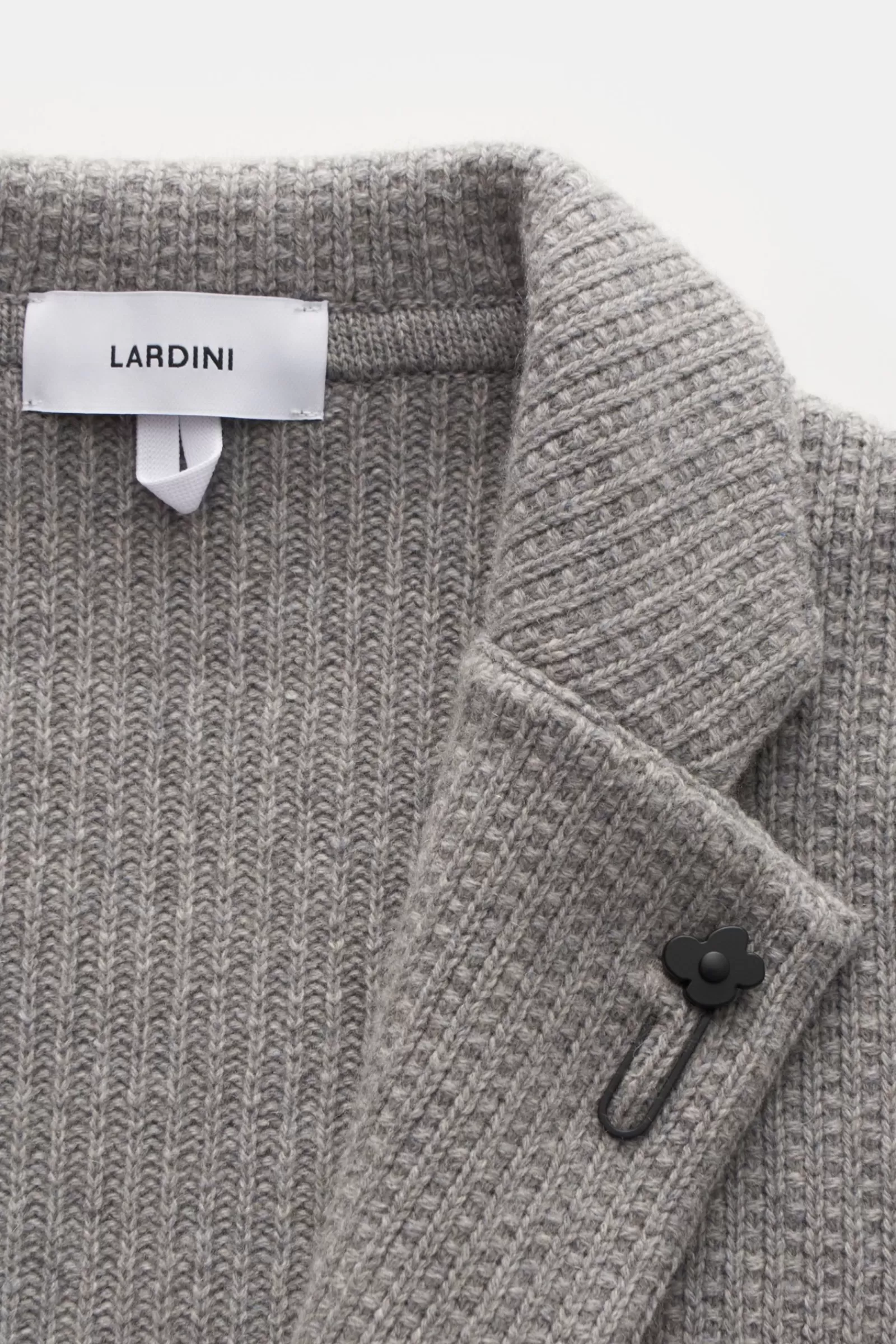 Cashmere Knit Blazer Light Grey>Lardini New