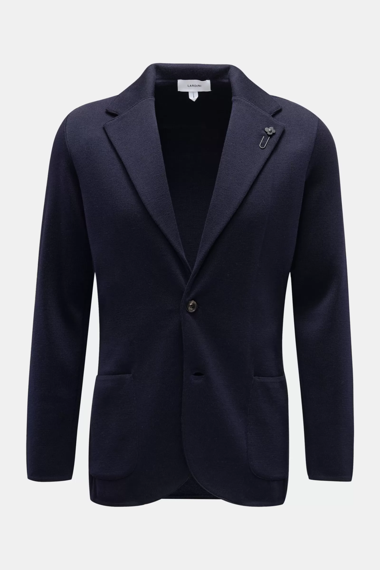 Knit Blazer Navy>Lardini Flash Sale