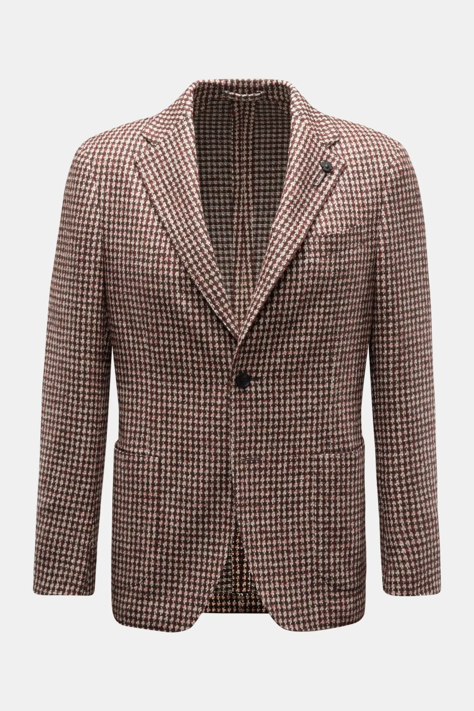 Smart-Casual Jacket Brown/Burgundy Checked>Lardini Online