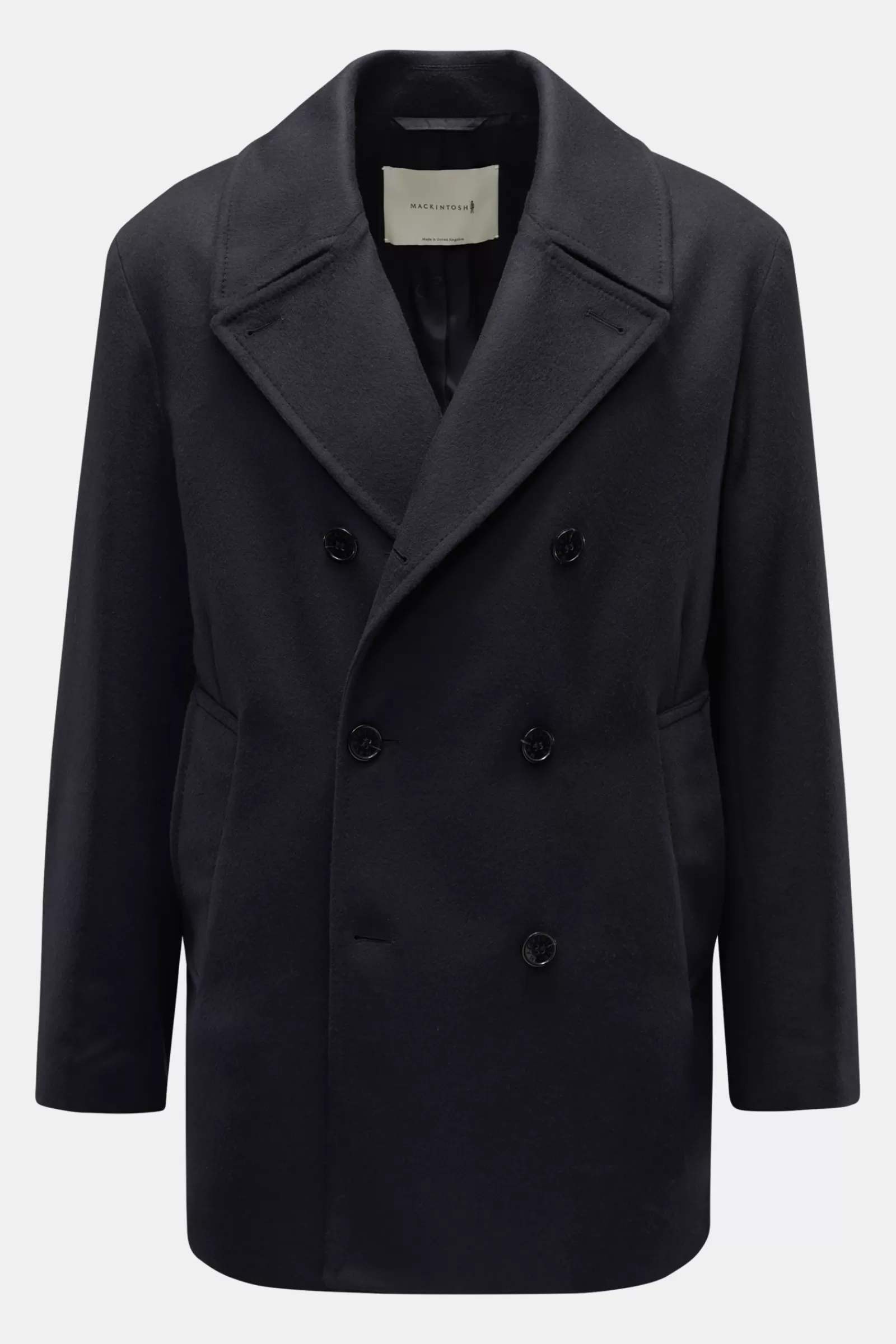 Short Pea Coat 'Dalton' Navy>Mackintosh Store