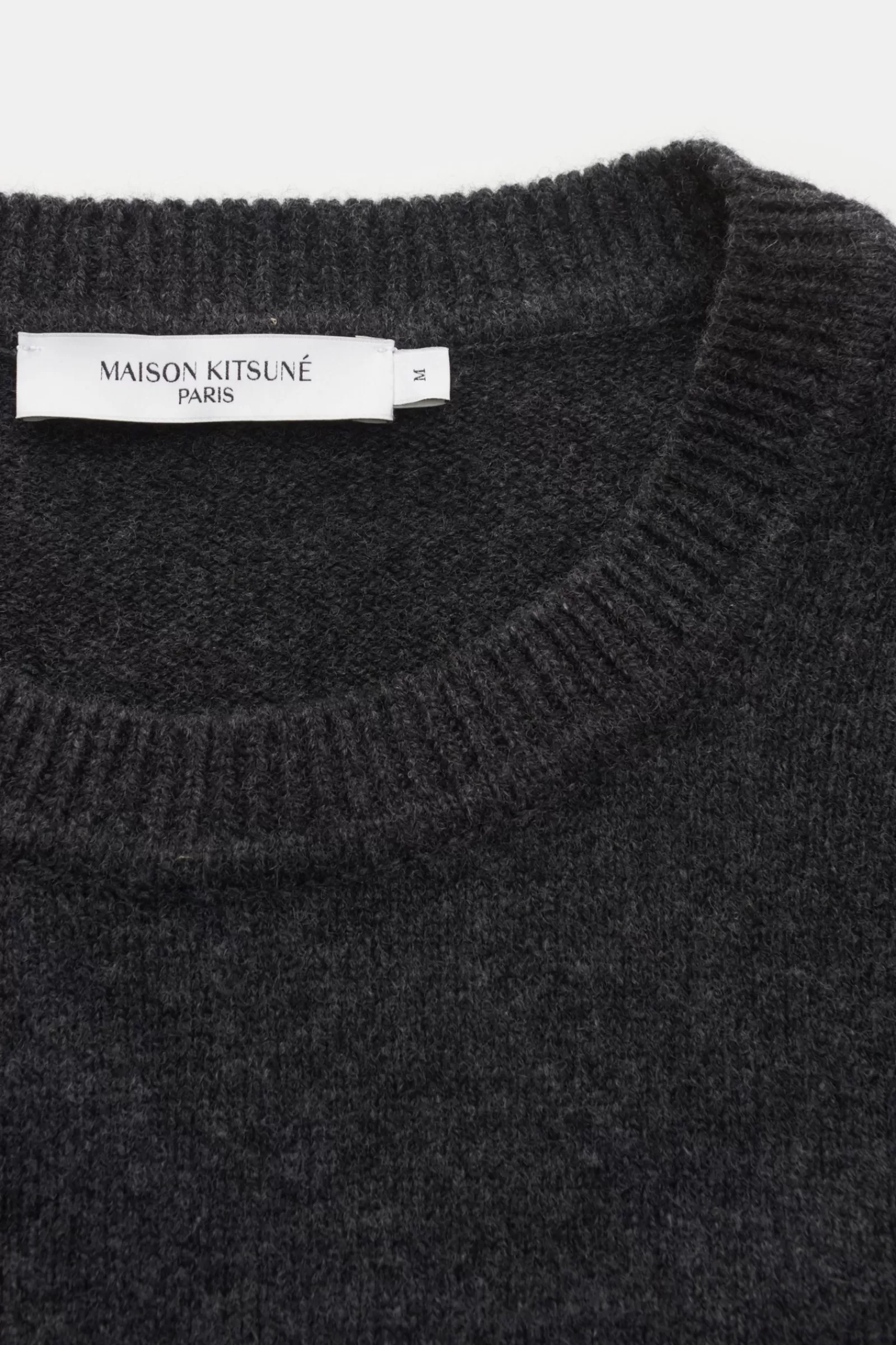 Maison Kitsune Crew Neck Jumper Dark Grey^Maison Kitsunu00e9 New