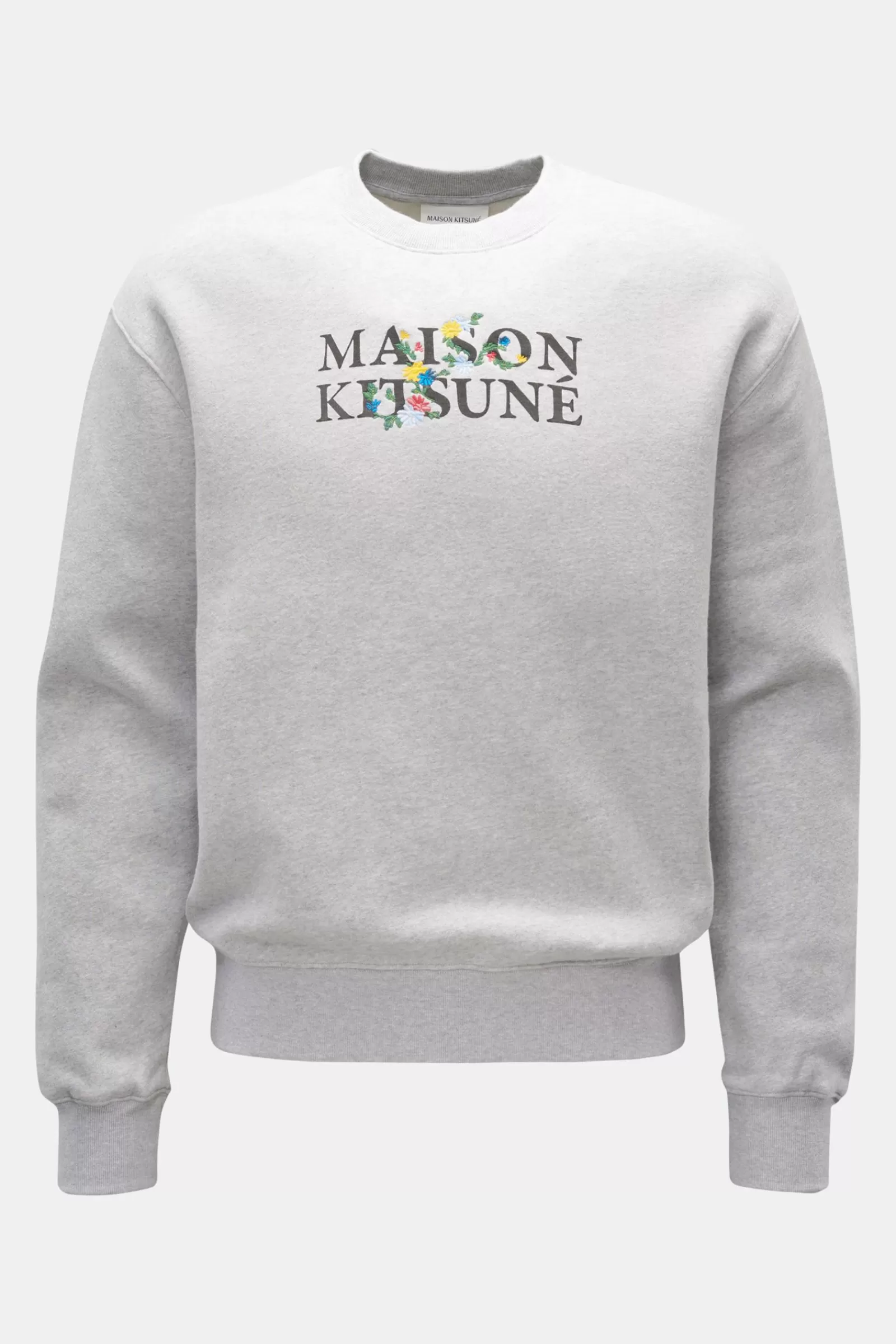 Maison Kitsune Crew Neck Sweatshirt Grey>Maison Kitsunu00e9 Sale