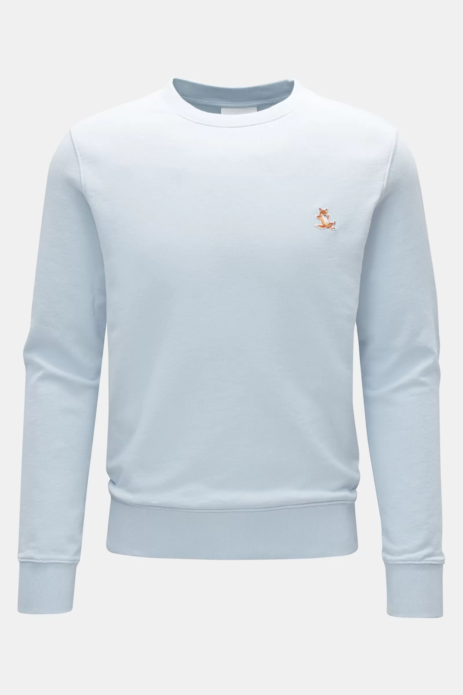 Maison Kitsune Crew Neck Sweatshirt Light Blue^Maison Kitsunu00e9 Best