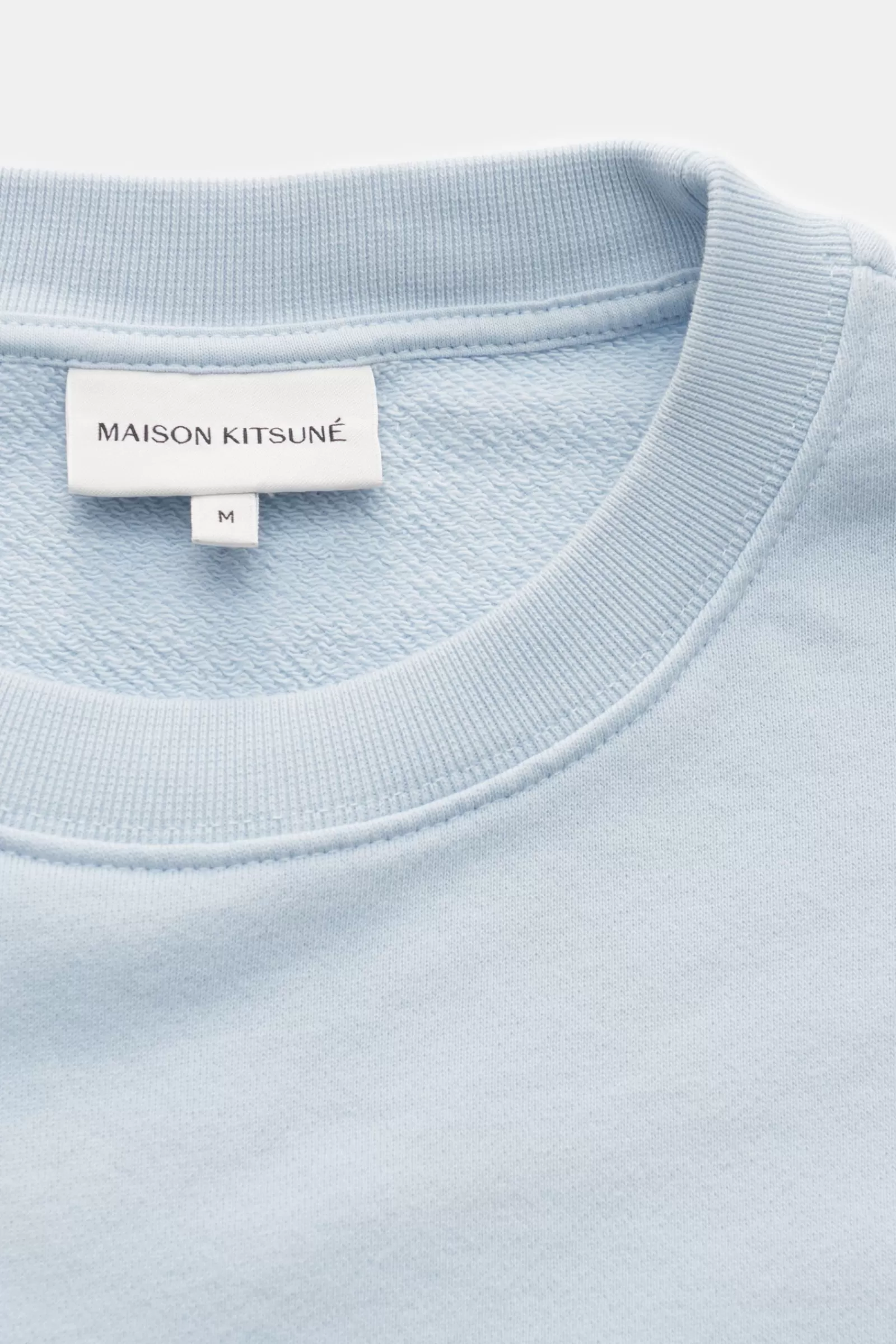 Maison Kitsune Crew Neck Sweatshirt Light Blue^Maison Kitsunu00e9 Best