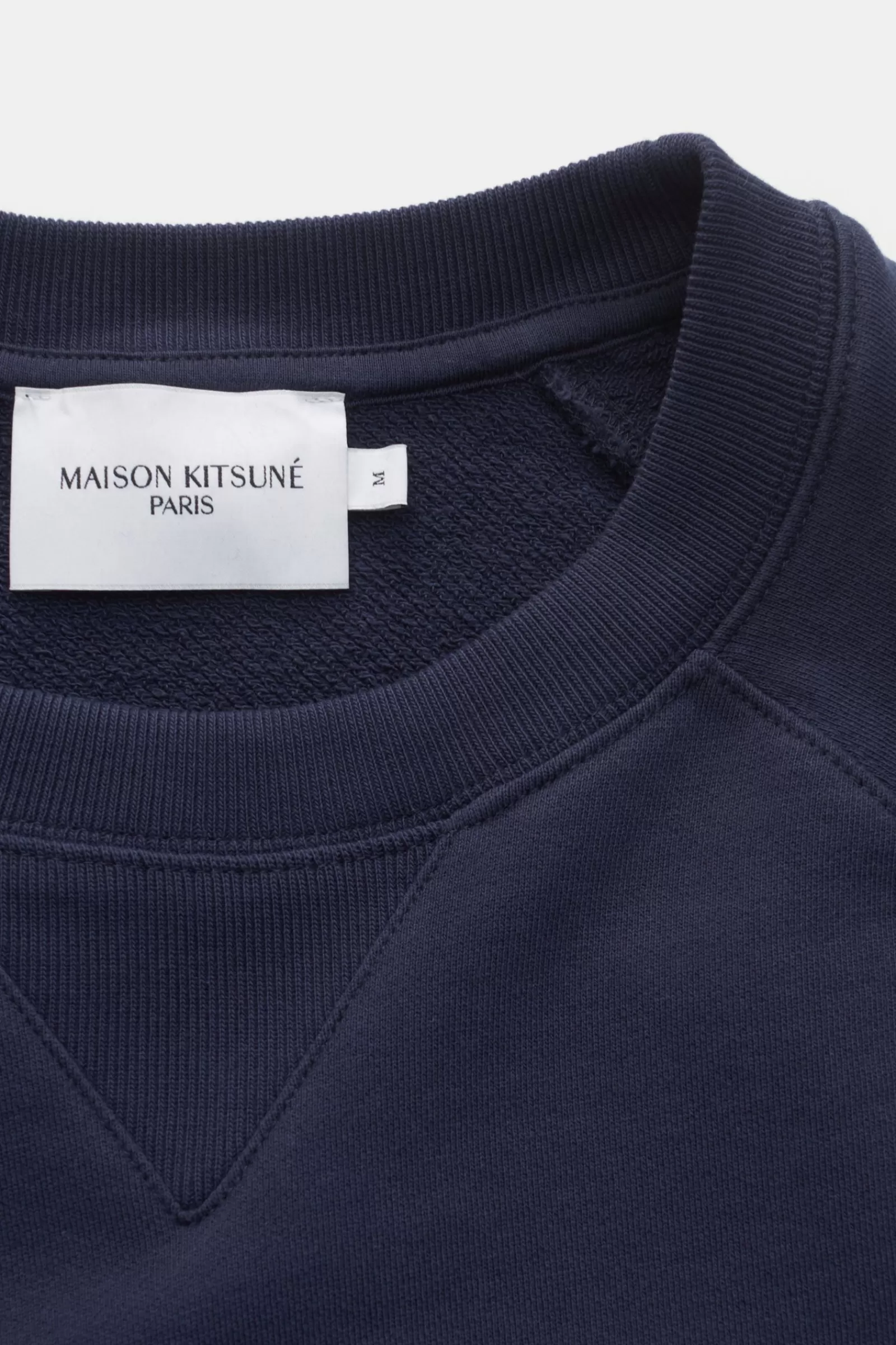 Maison Kitsune Crew Neck Sweatshirt Navy>Maison Kitsunu00e9 Cheap