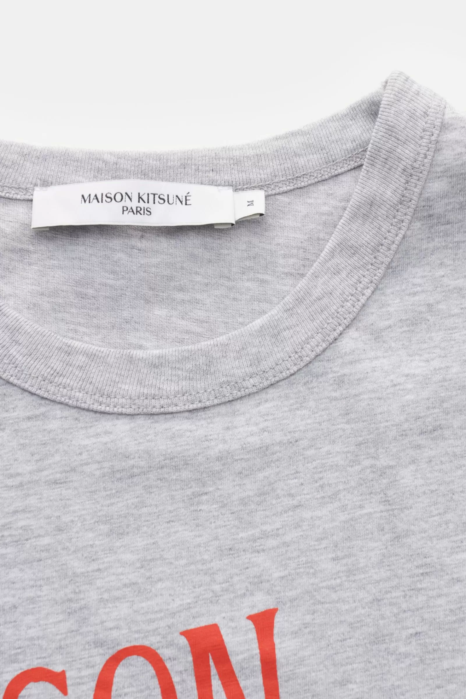 Maison Kitsune Crew Neck T-Shirt Grey>Maison Kitsunu00e9 Outlet