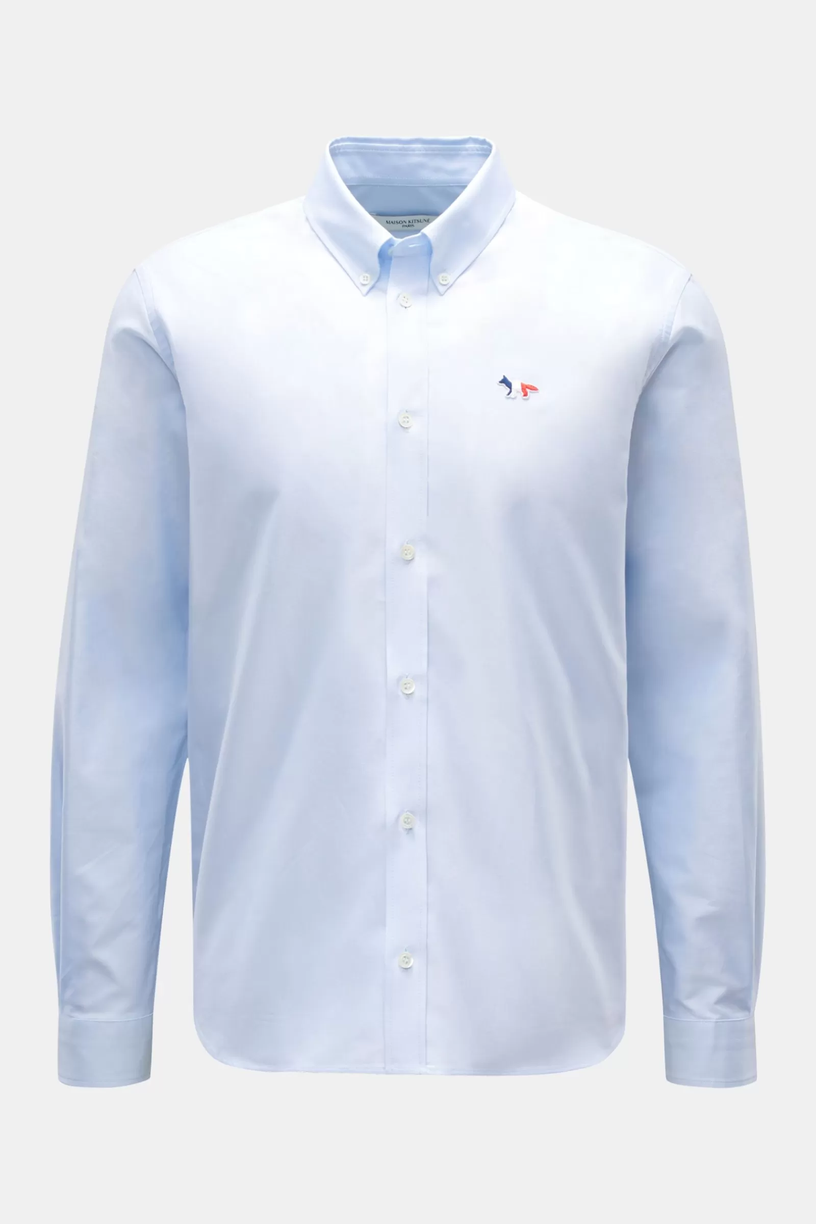 Maison Kitsune Oxford Shirt Button-Down Collar Light Blue>Maison Kitsunu00e9 Flash Sale