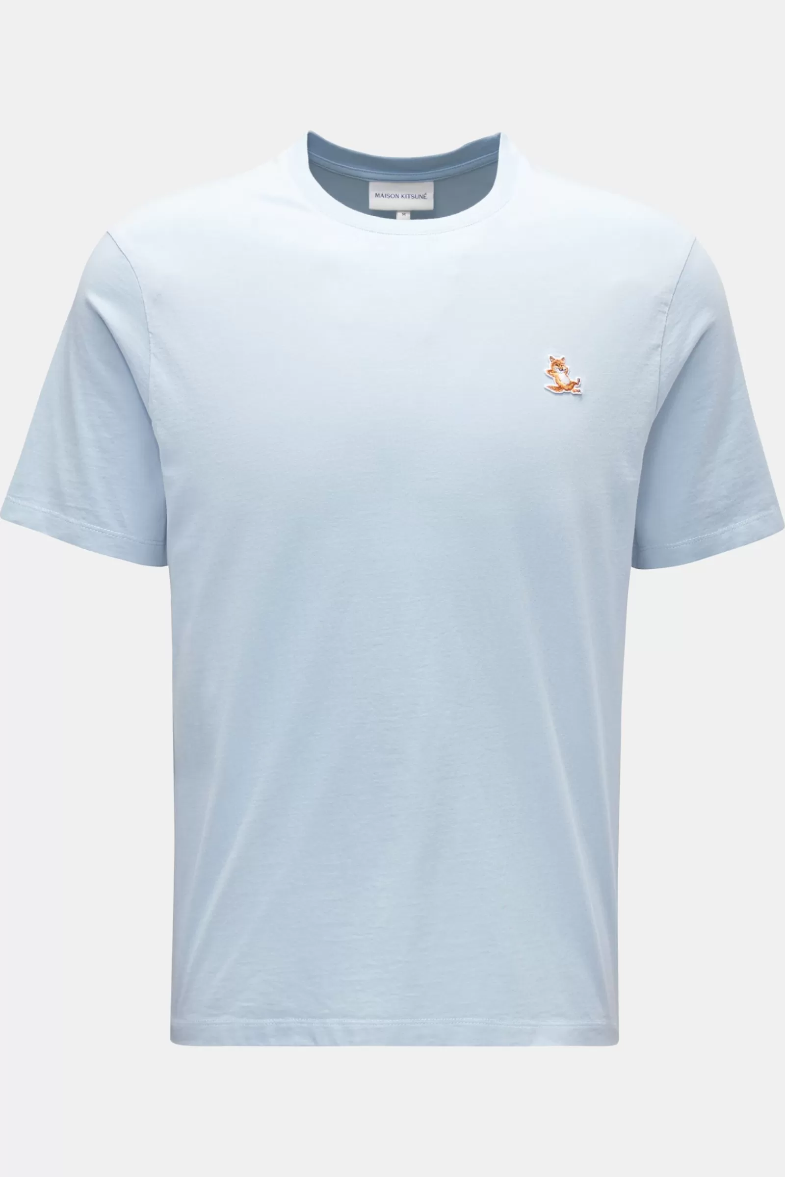 Maison Kitsune Rundhals-T-Shirt Hellblau>Maison Kitsunu00e9 Clearance