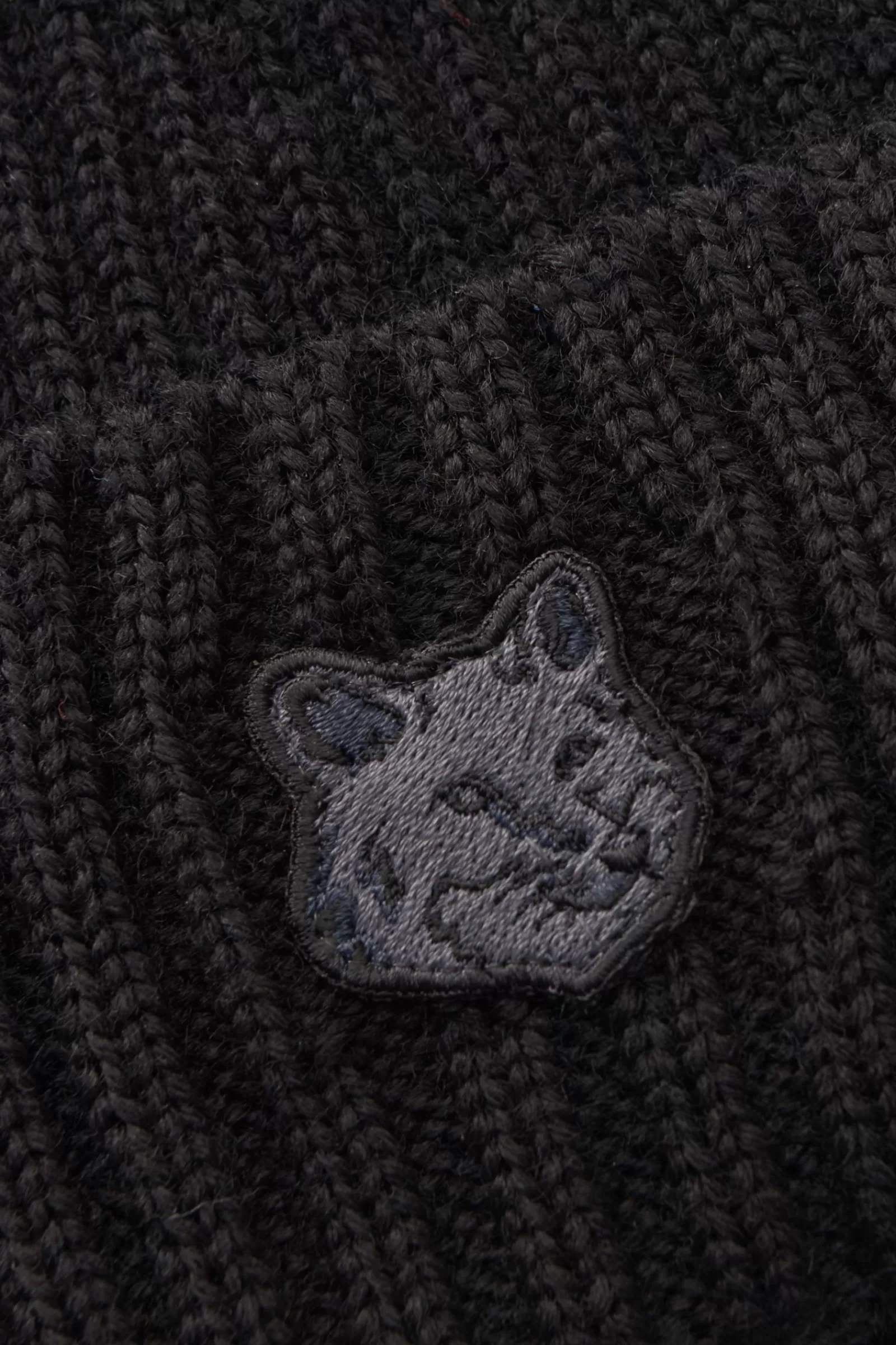 Maison Kitsune Wool Beanie Black^Maison Kitsunu00e9 Cheap