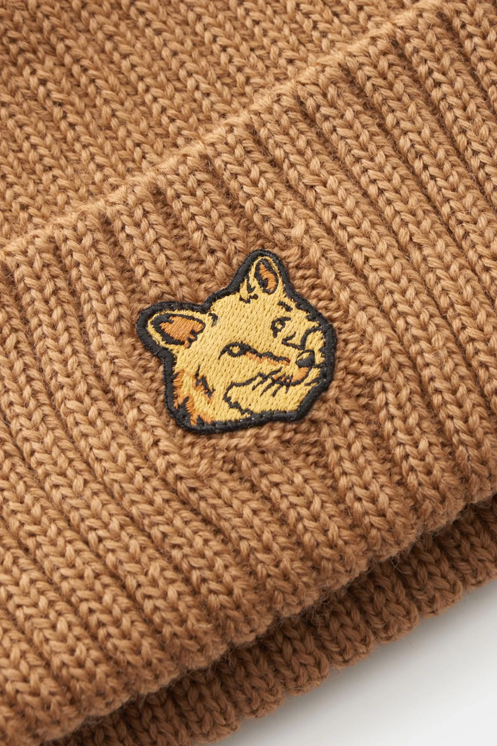 Maison Kitsune Wool Beanie Light Brown^Maison Kitsunu00e9 Store