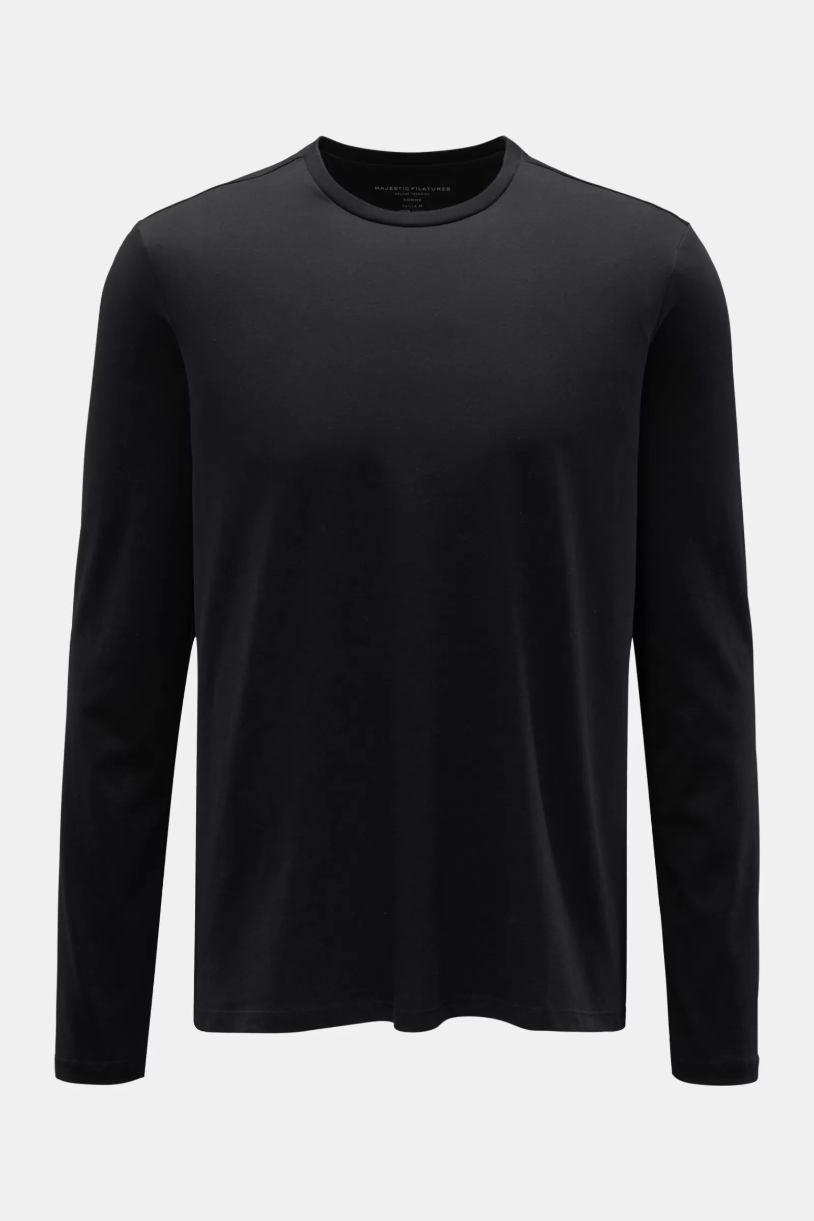 Crew Neck Long Sleeve Black>Majestic Filatures Online