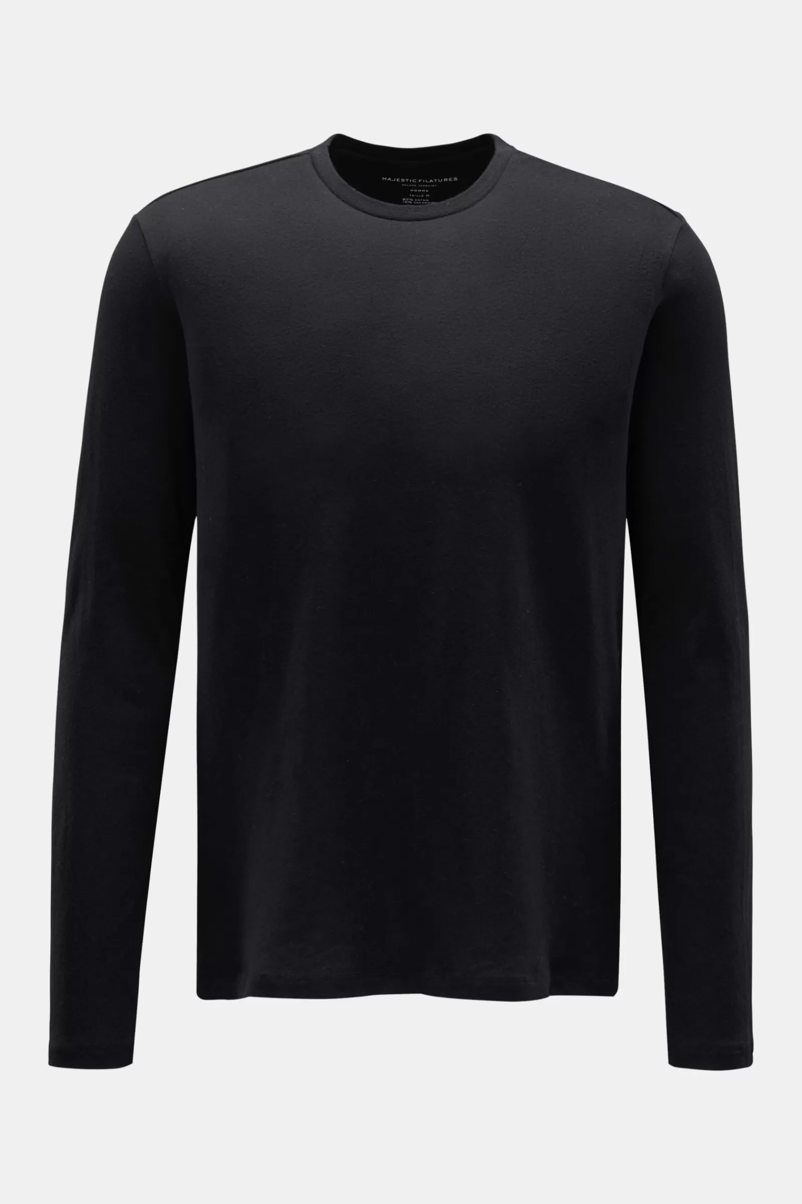 Crew Neck Long Sleeve Black>Majestic Filatures Clearance