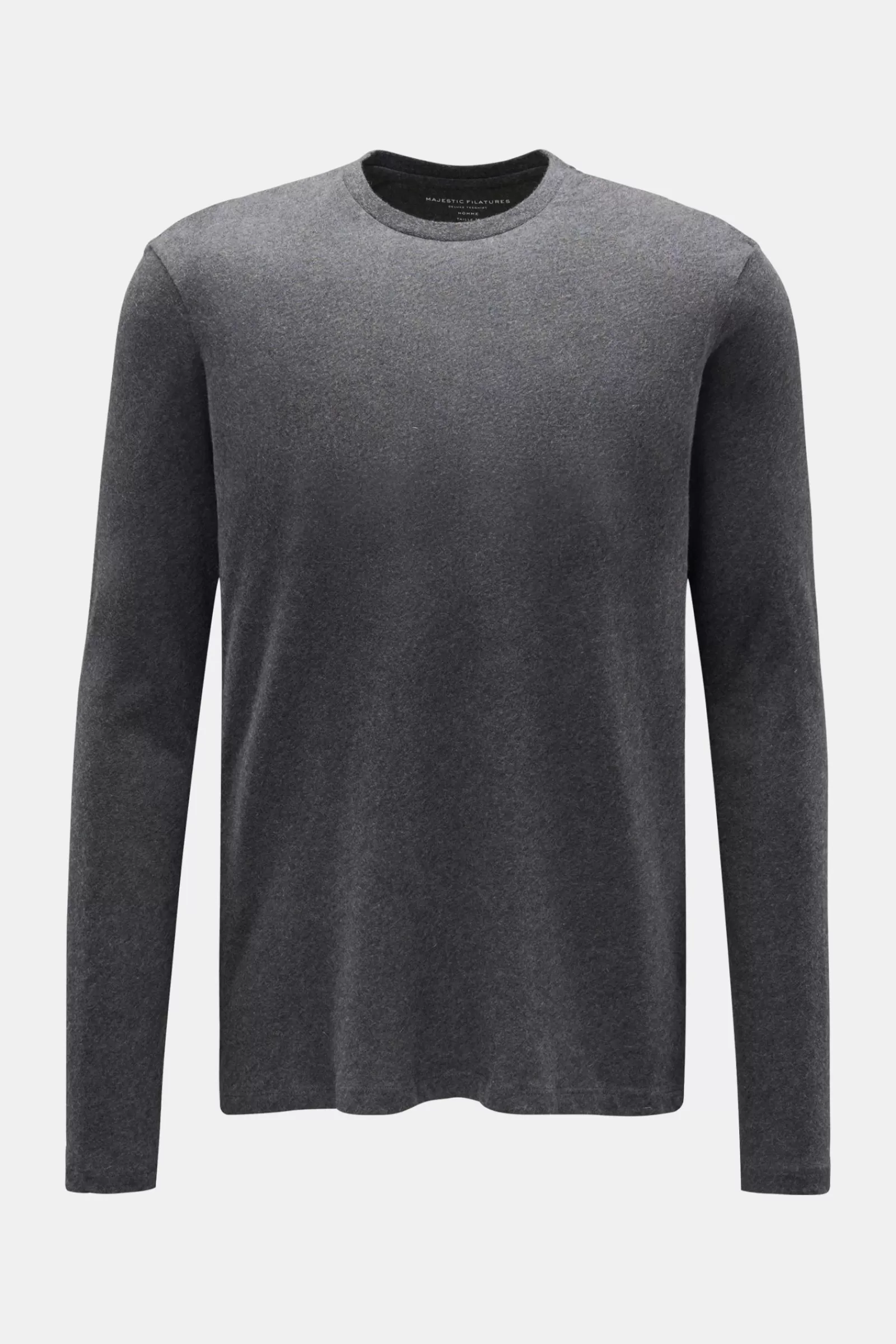 Crew Neck Long Sleeve Dark Grey>Majestic Filatures Best