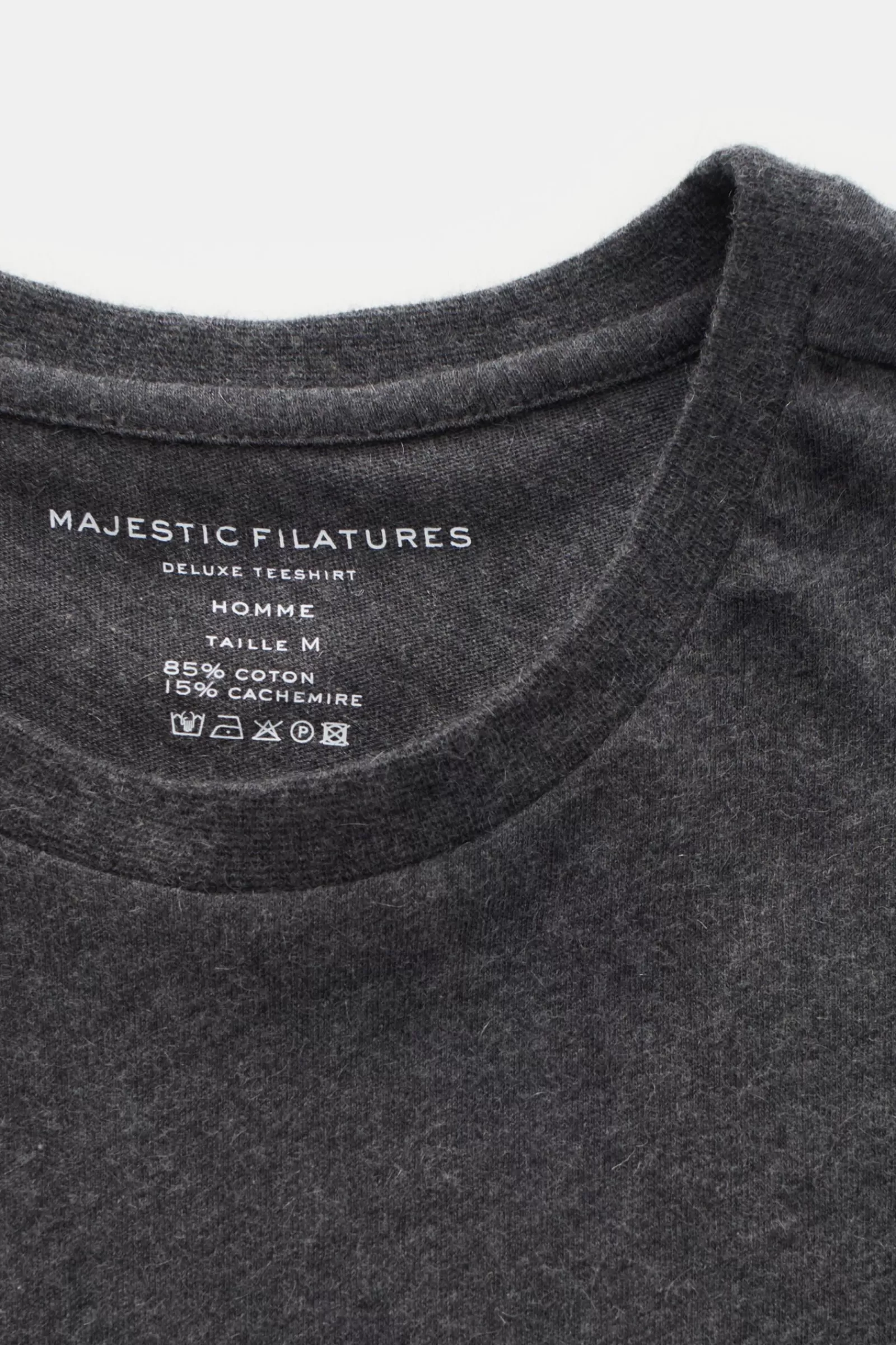 Crew Neck Long Sleeve Dark Grey>Majestic Filatures Best