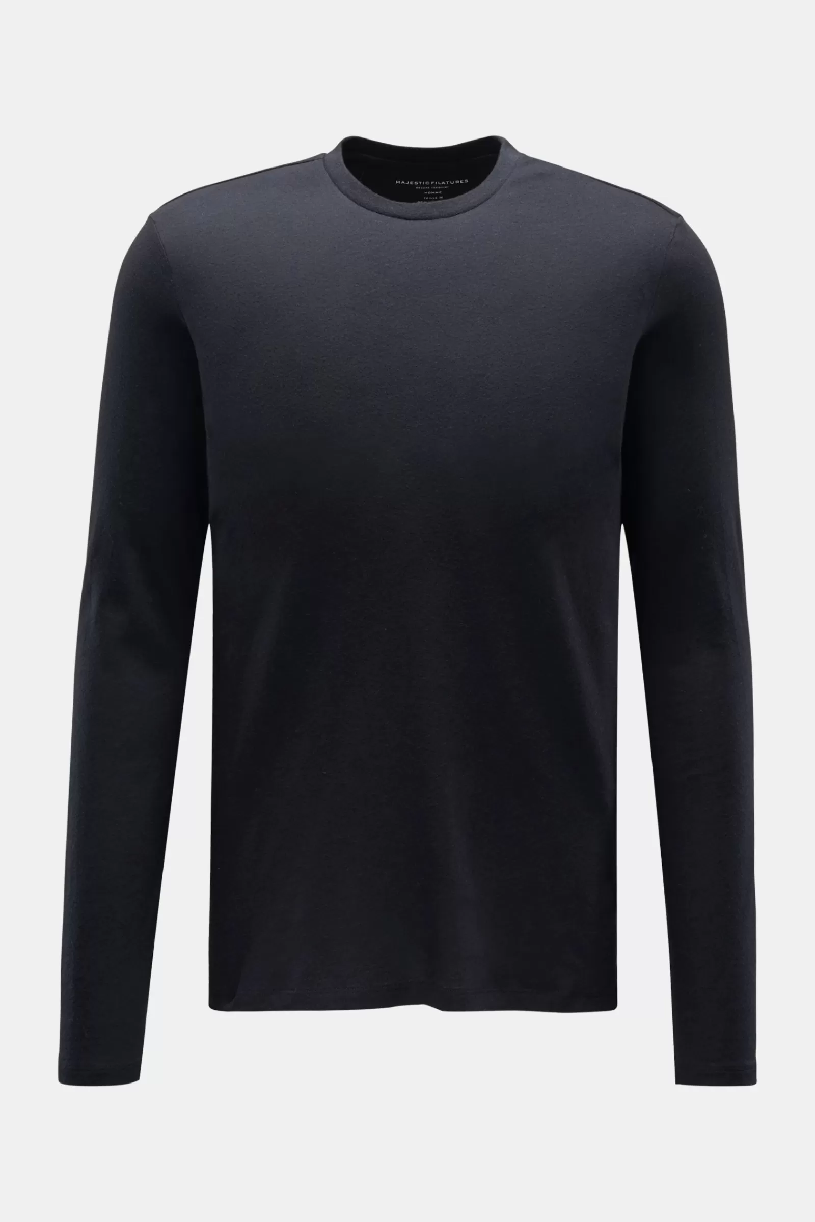 Crew Neck Long Sleeve Navy>Majestic Filatures Clearance