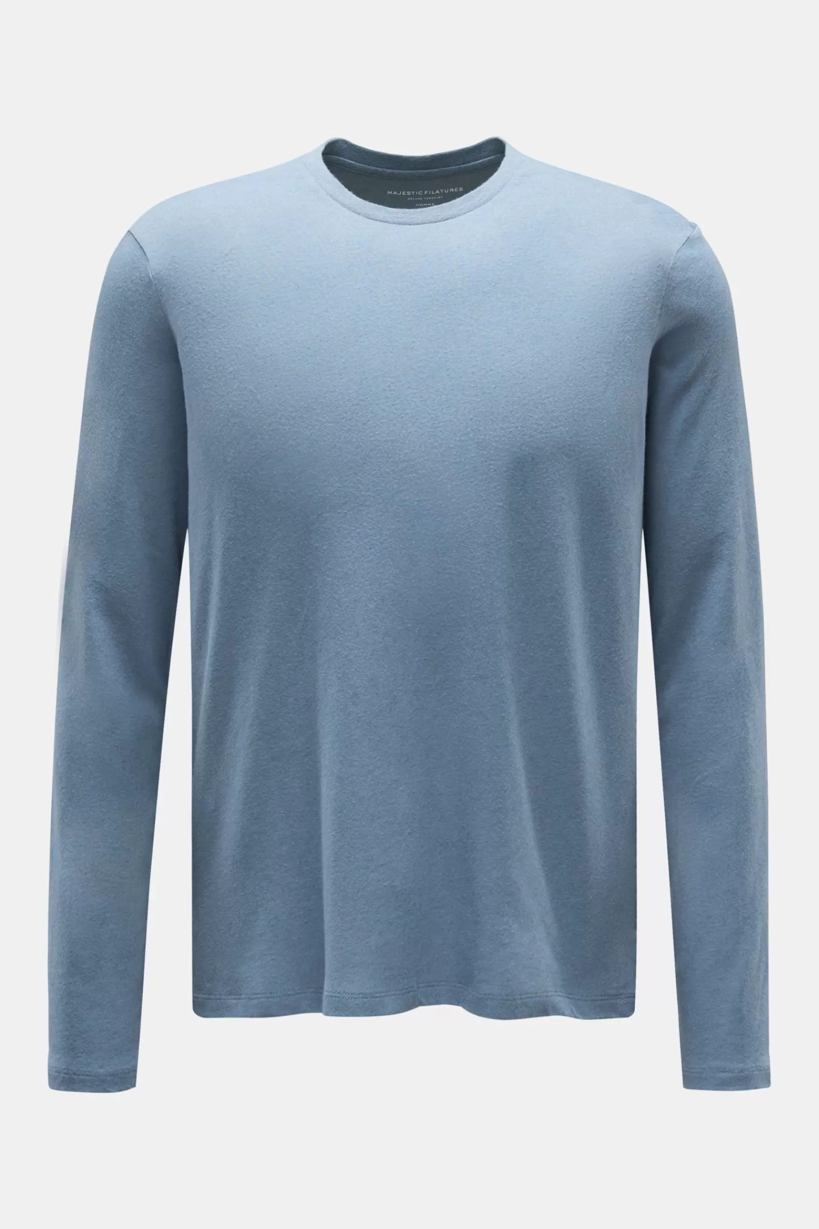 Crew Neck Long Sleeve Smoky Blue>Majestic Filatures Best Sale