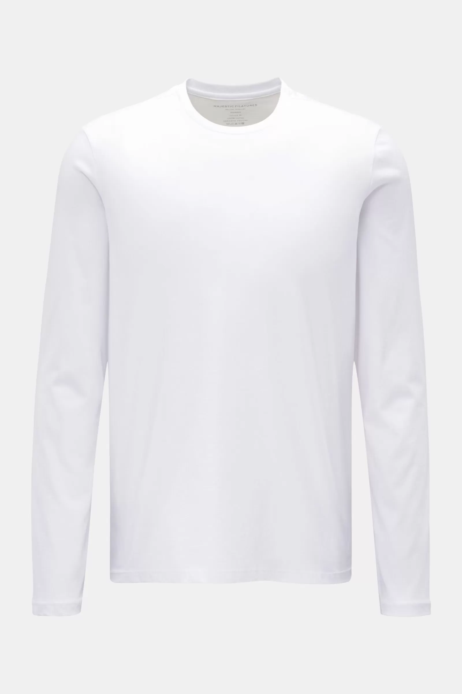 Crew Neck Long Sleeve White>Majestic Filatures Best