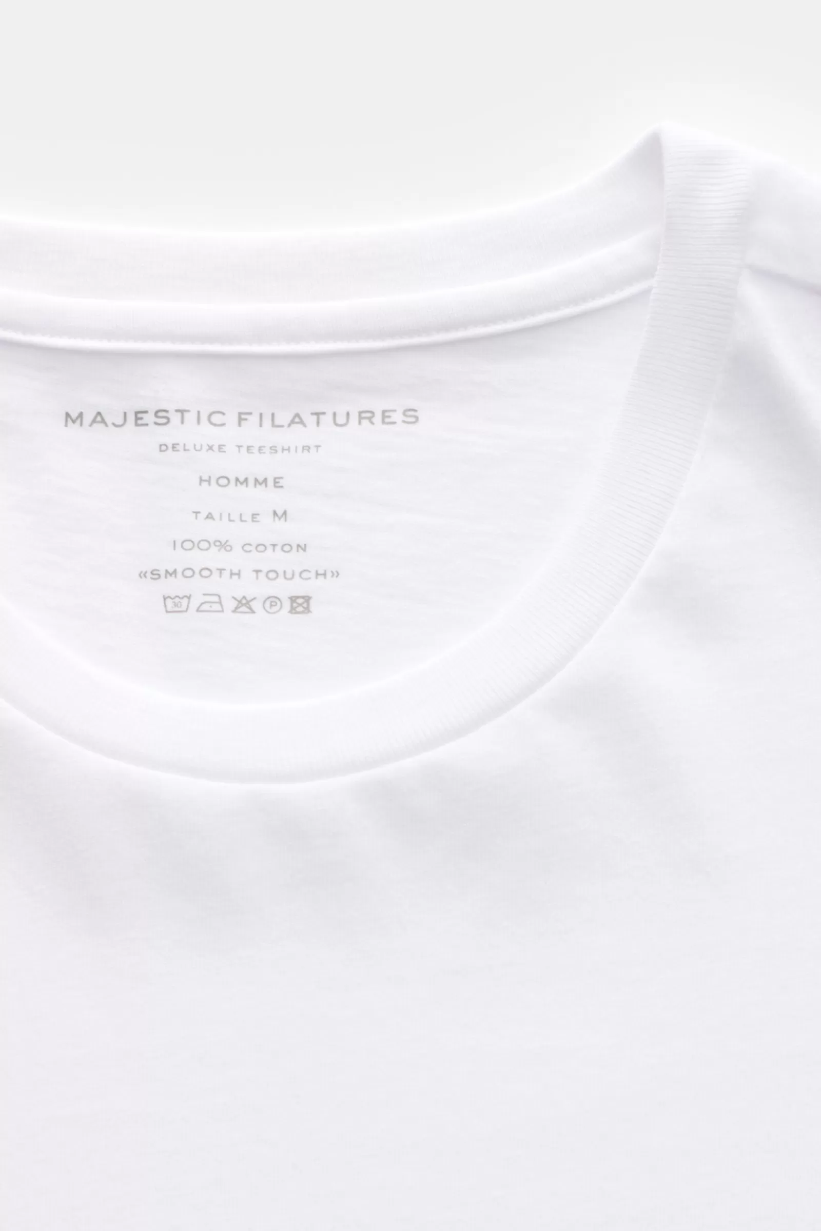 Crew Neck Long Sleeve White>Majestic Filatures Best