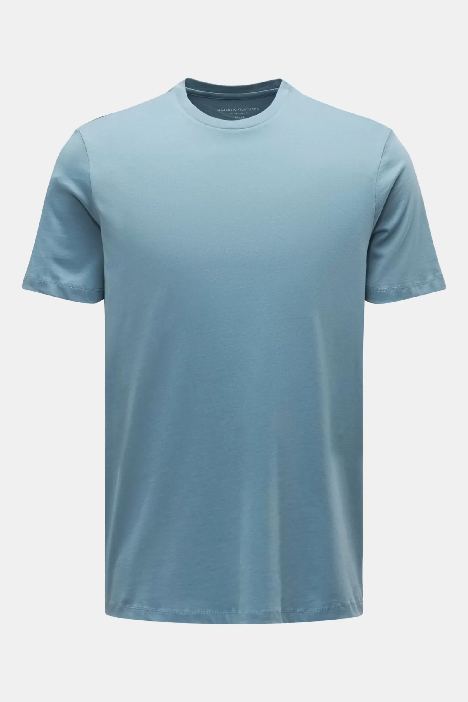 Crew Neck T-Shirt Smoky Blue>Majestic Filatures Flash Sale