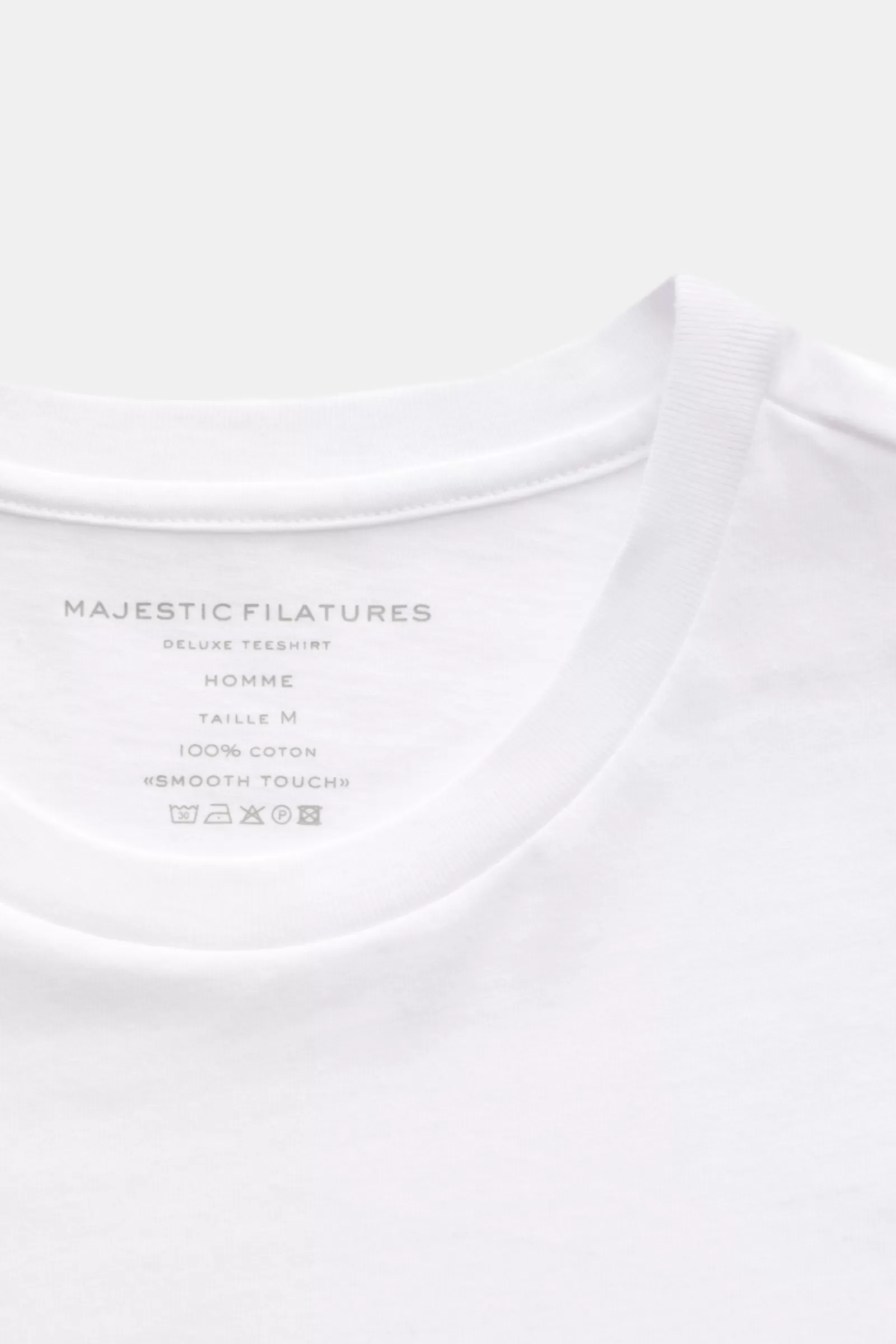 Crew Neck T-Shirt White>Majestic Filatures Store