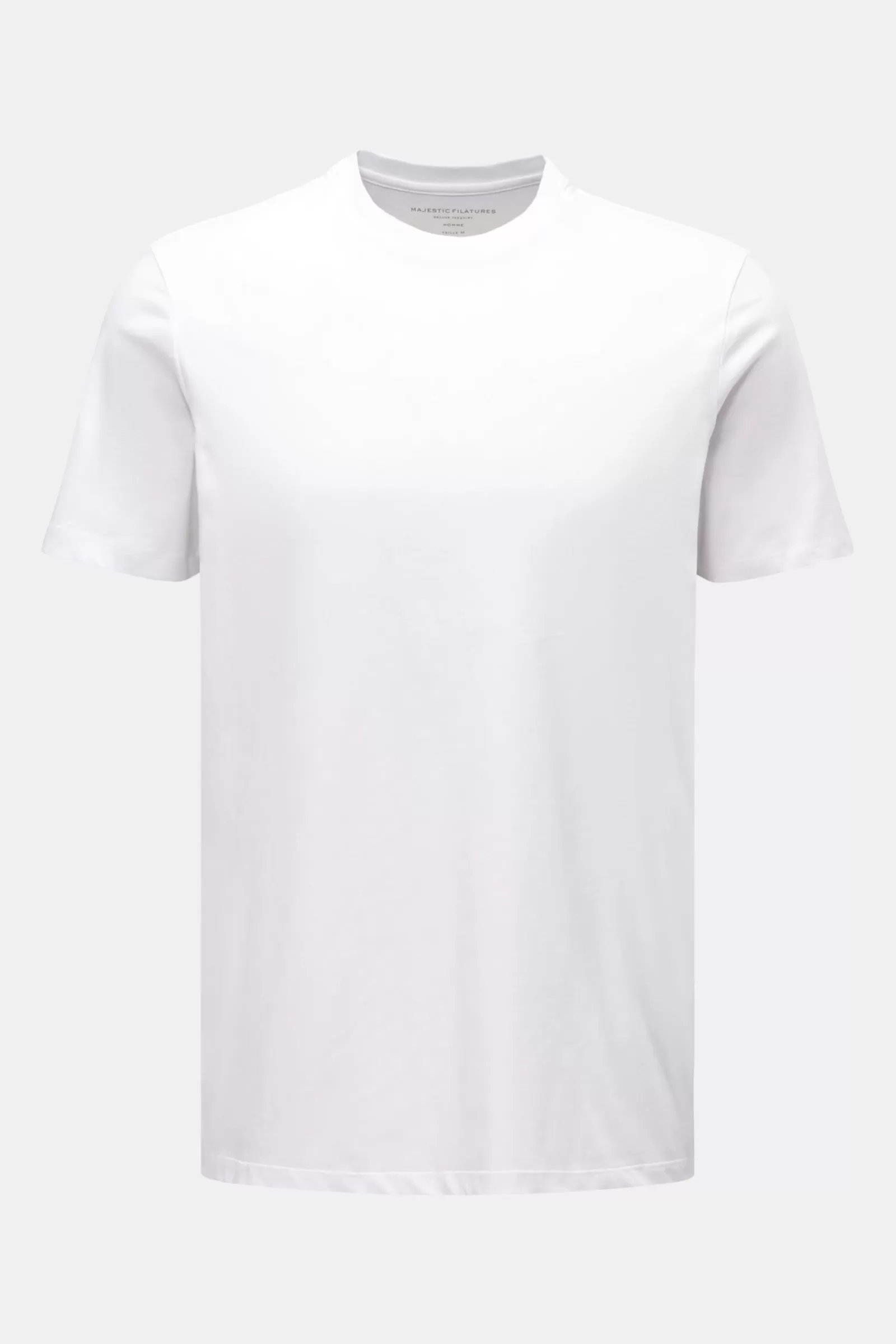 Crew Neck T-Shirt White>Majestic Filatures Store