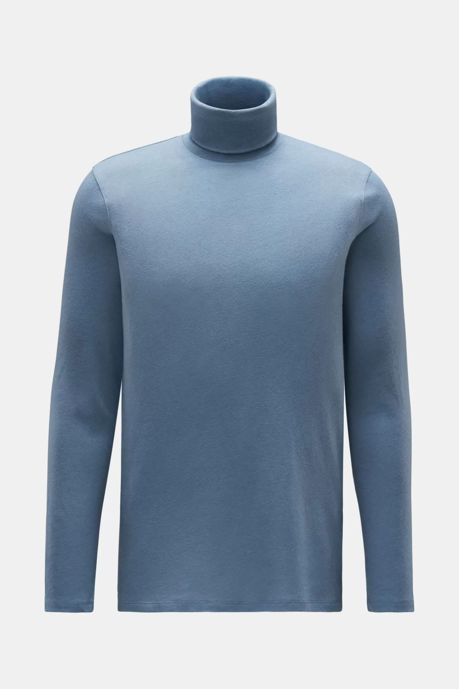 Jersey Turtleneck Jumper Smoky Blue^Majestic Filatures New