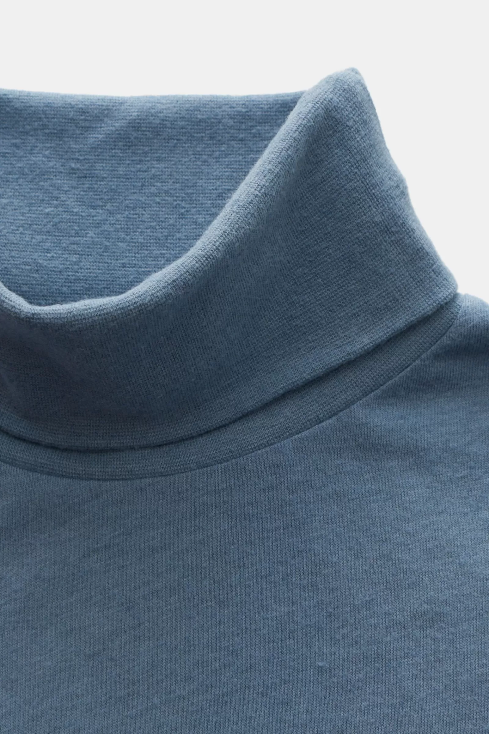 Jersey Turtleneck Jumper Smoky Blue^Majestic Filatures New