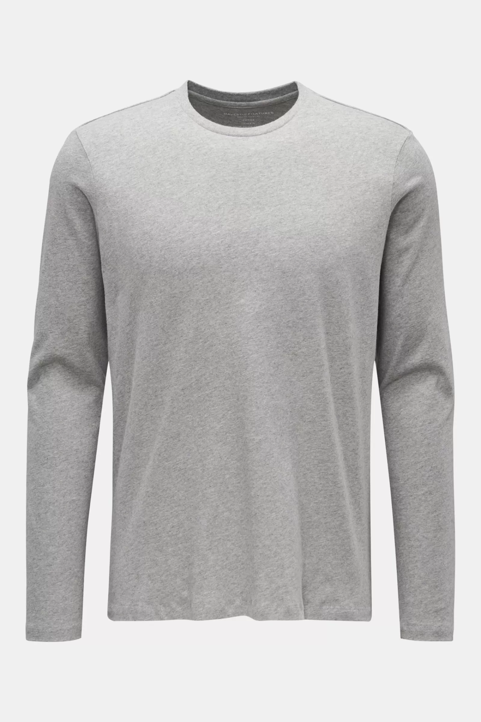 Paris Crew Neck Long Sleeve 'James' Grey>Majestic Filatures Hot