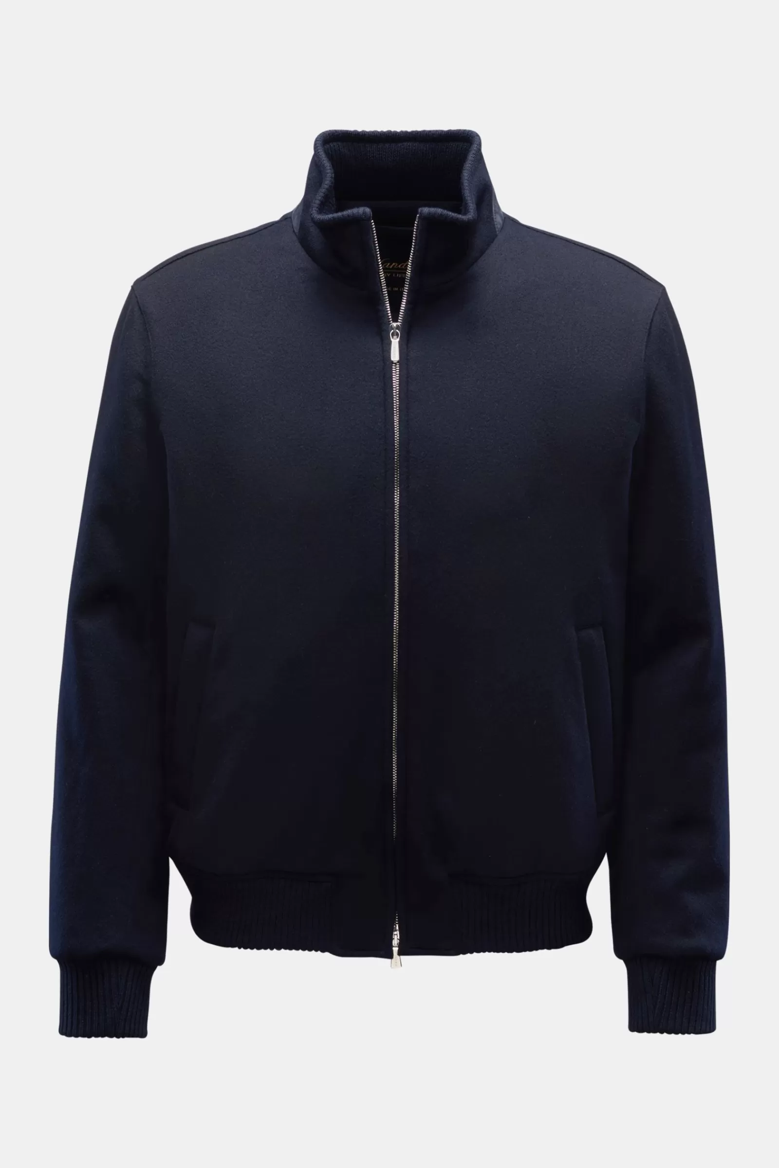 Cashmere Blouson Navy>Mandelli New