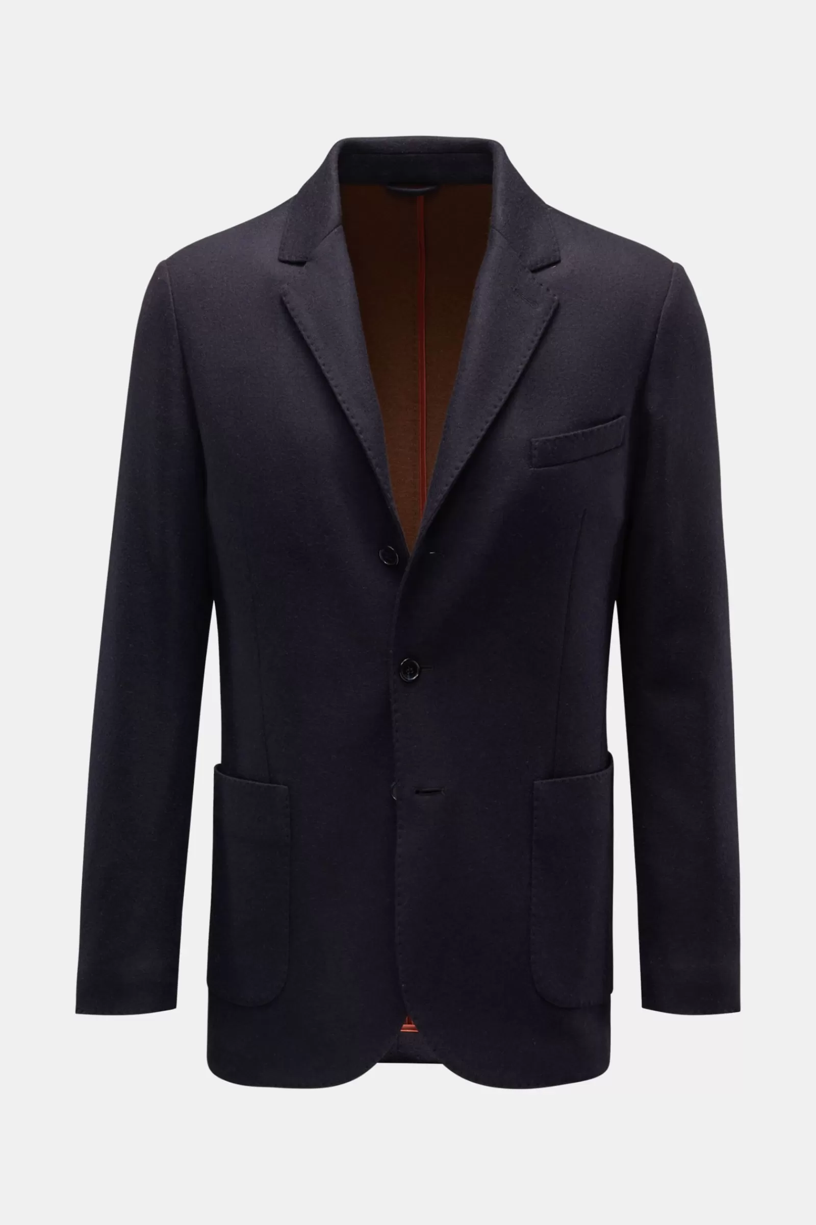 Cashmere Jersey Jacket Navy>Mandelli Clearance