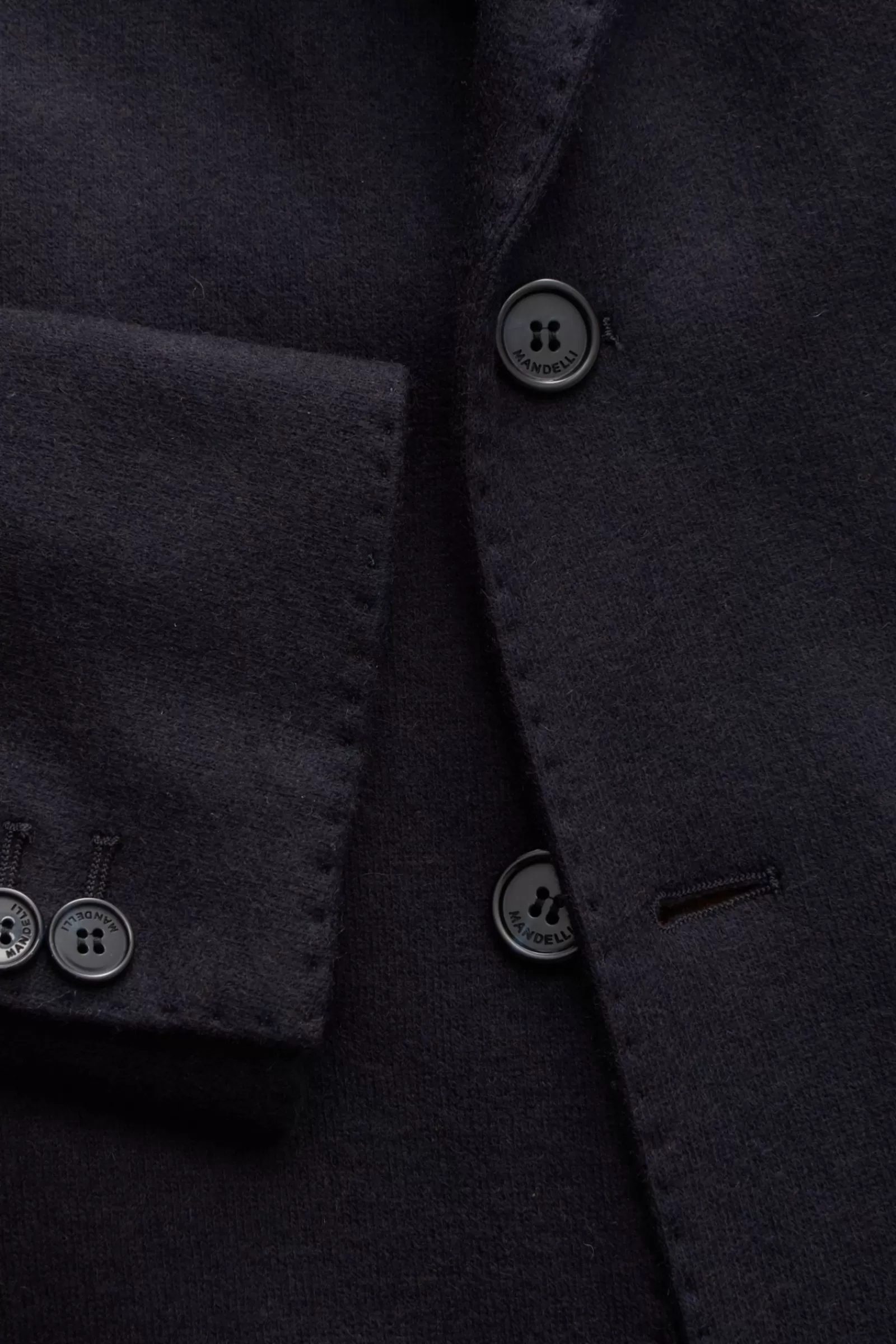 Cashmere Jersey Jacket Navy>Mandelli Clearance