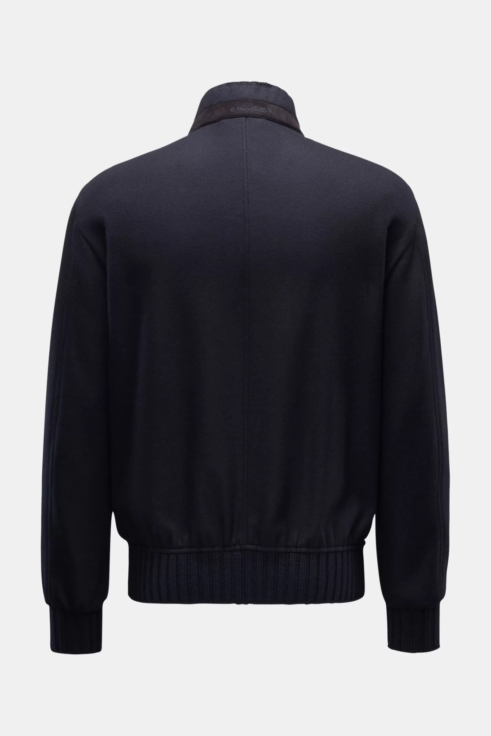 Cashmere Knit Blouson Navy>Mandelli New